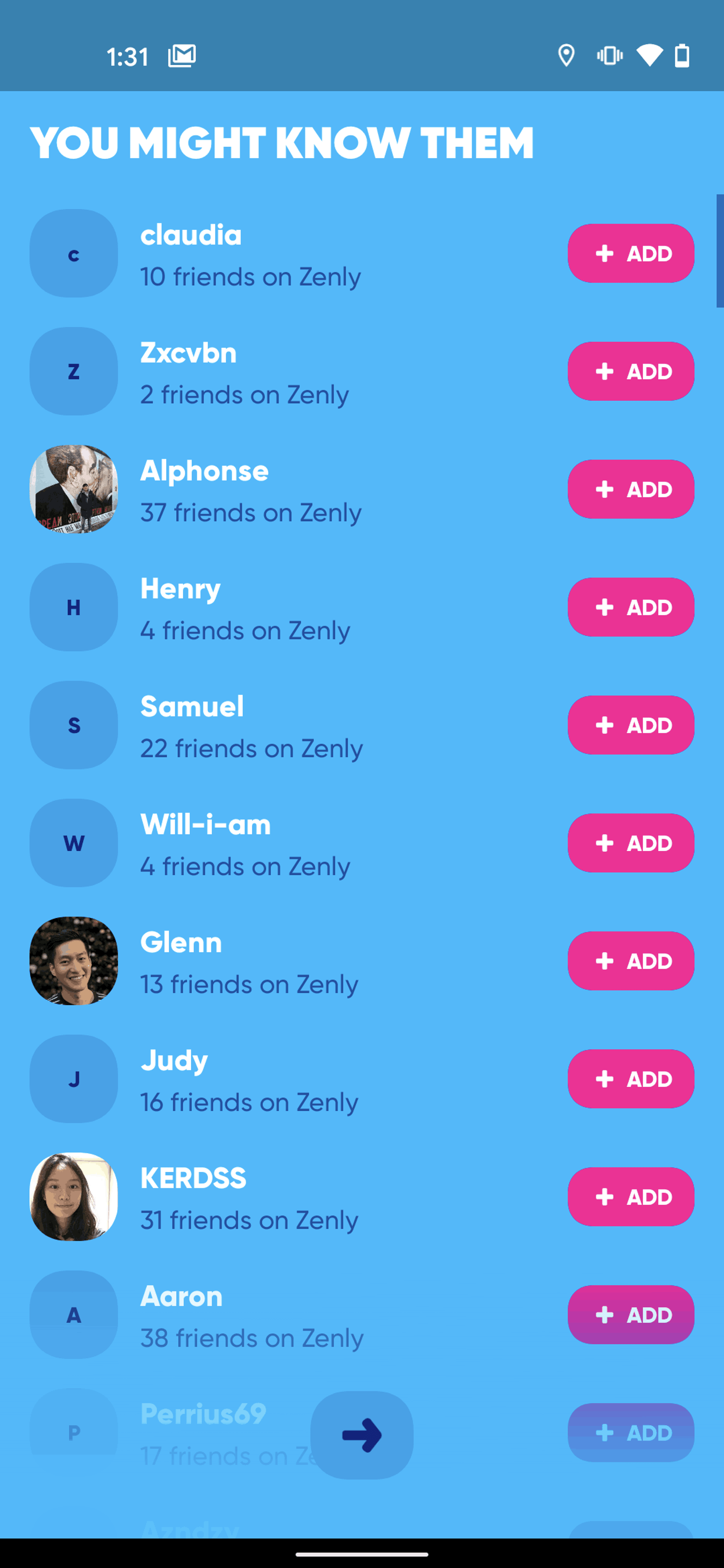 zenly Android Social Networking interface screenshot 5