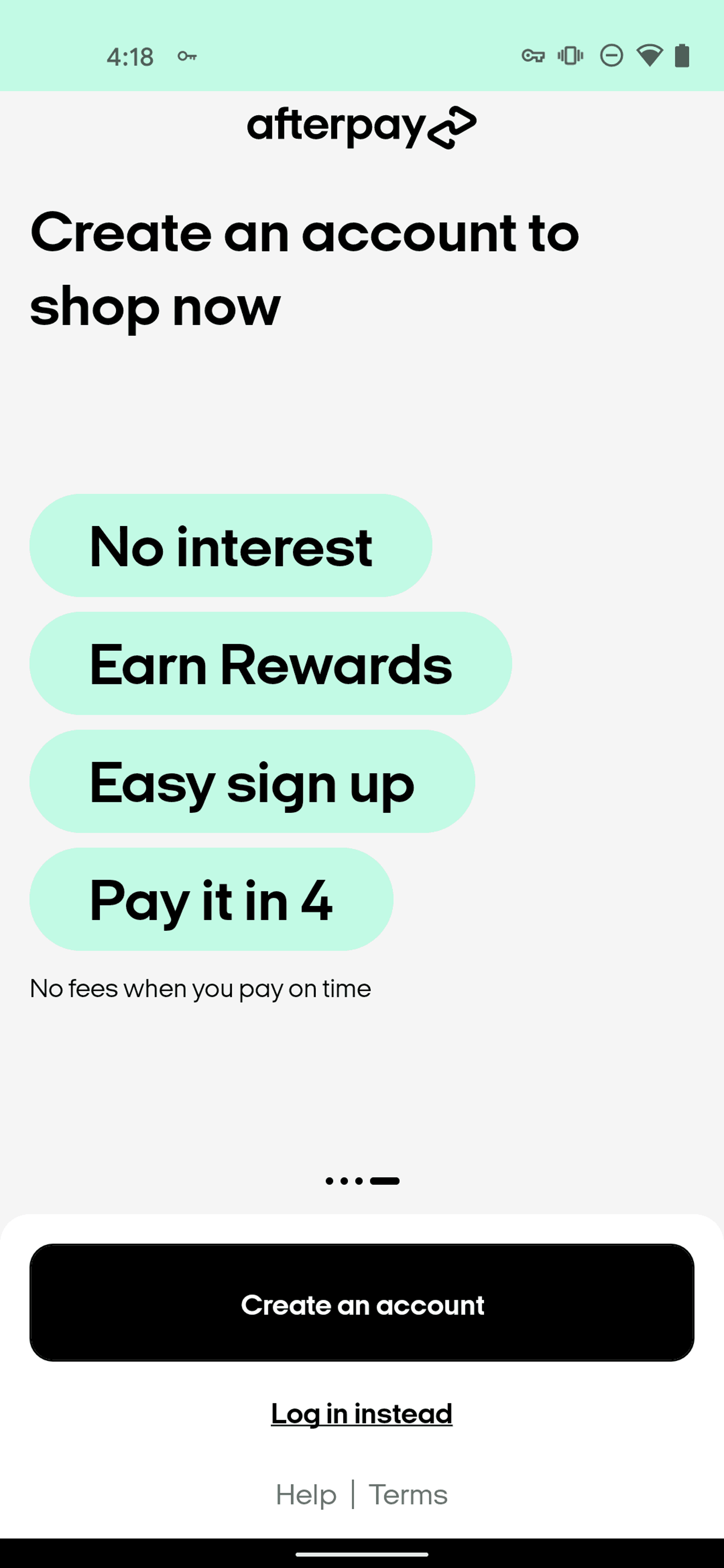 Afterpay Android Shopping interface screenshot 5