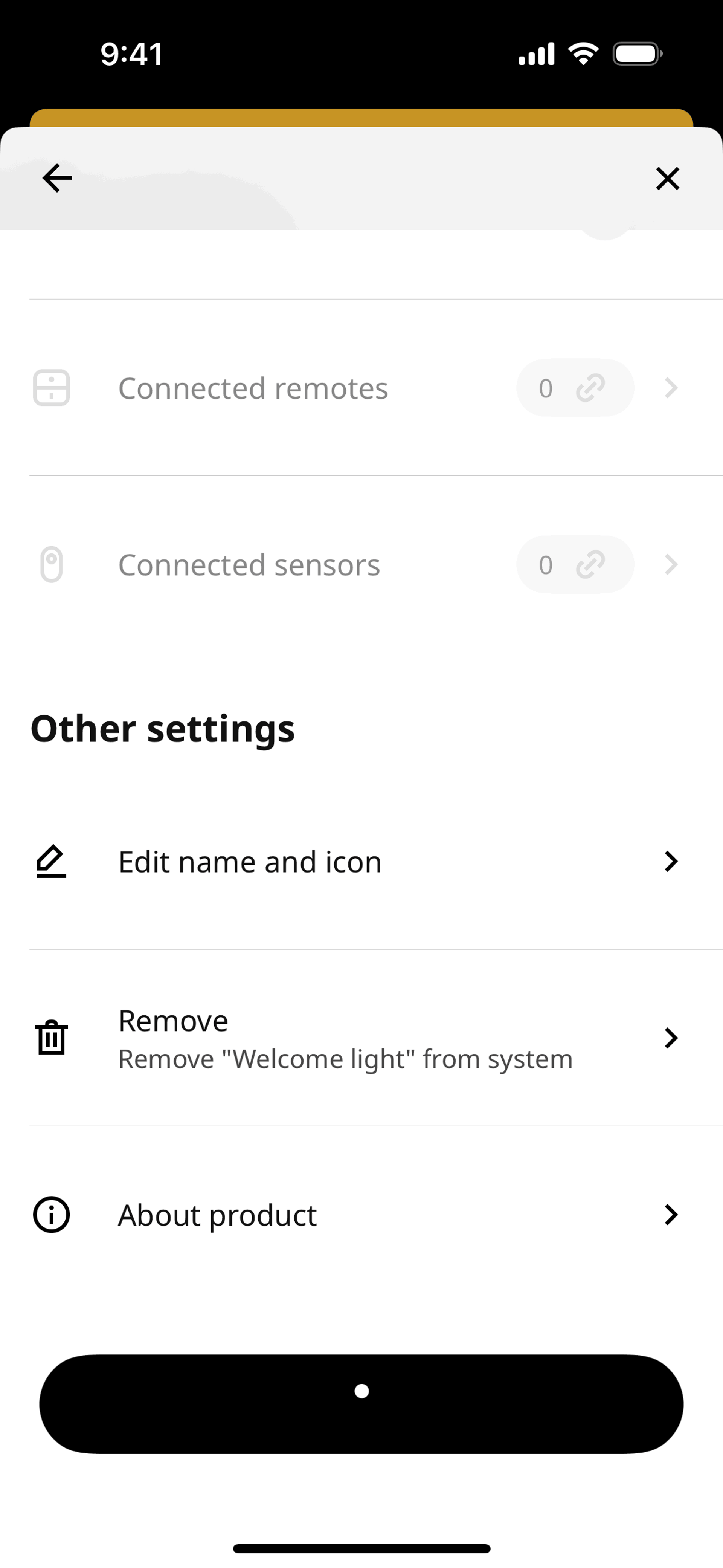 IKEA Home smart iOS Utilities interface screenshot 5