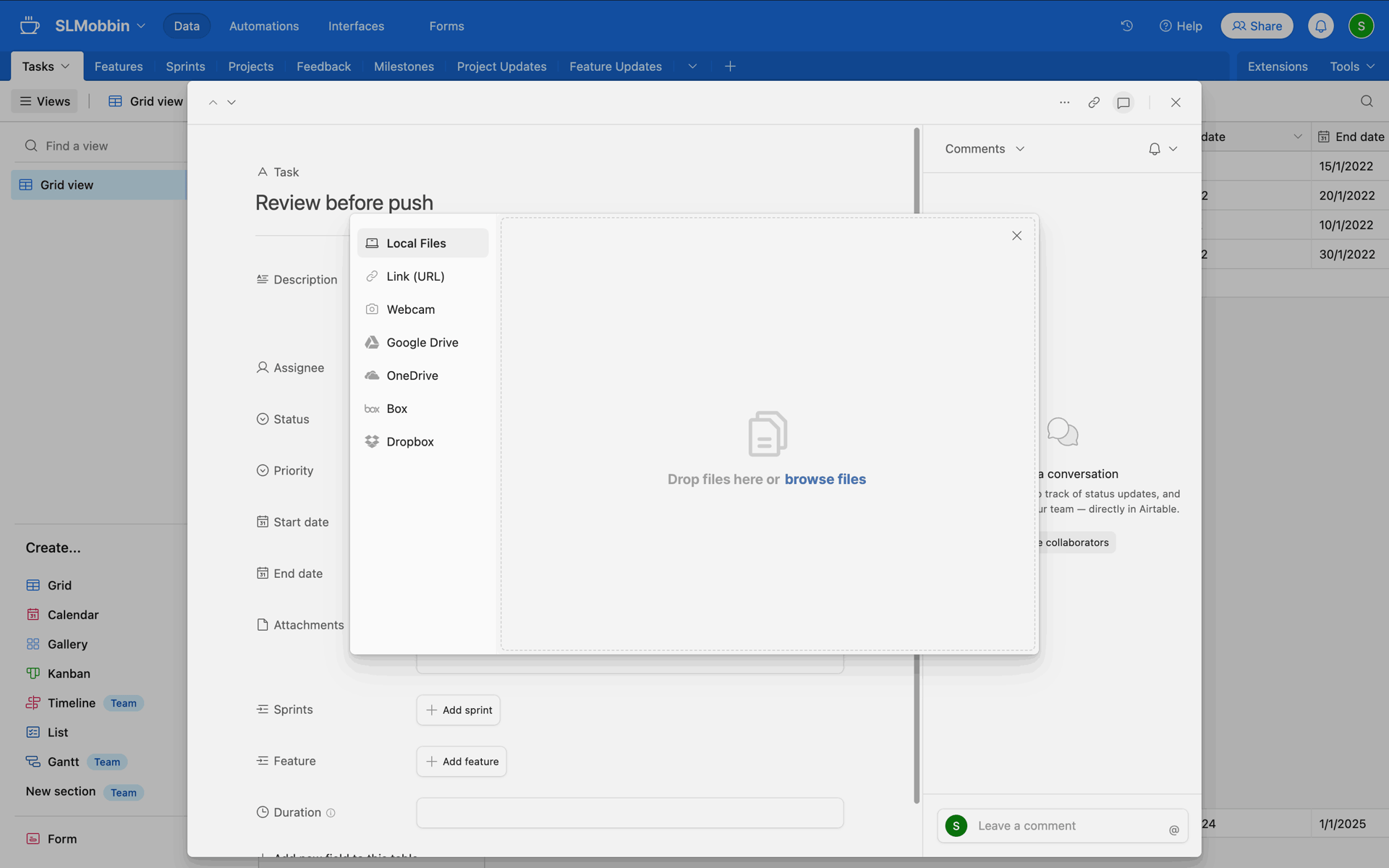 Airtable Web Business interface screenshot 11