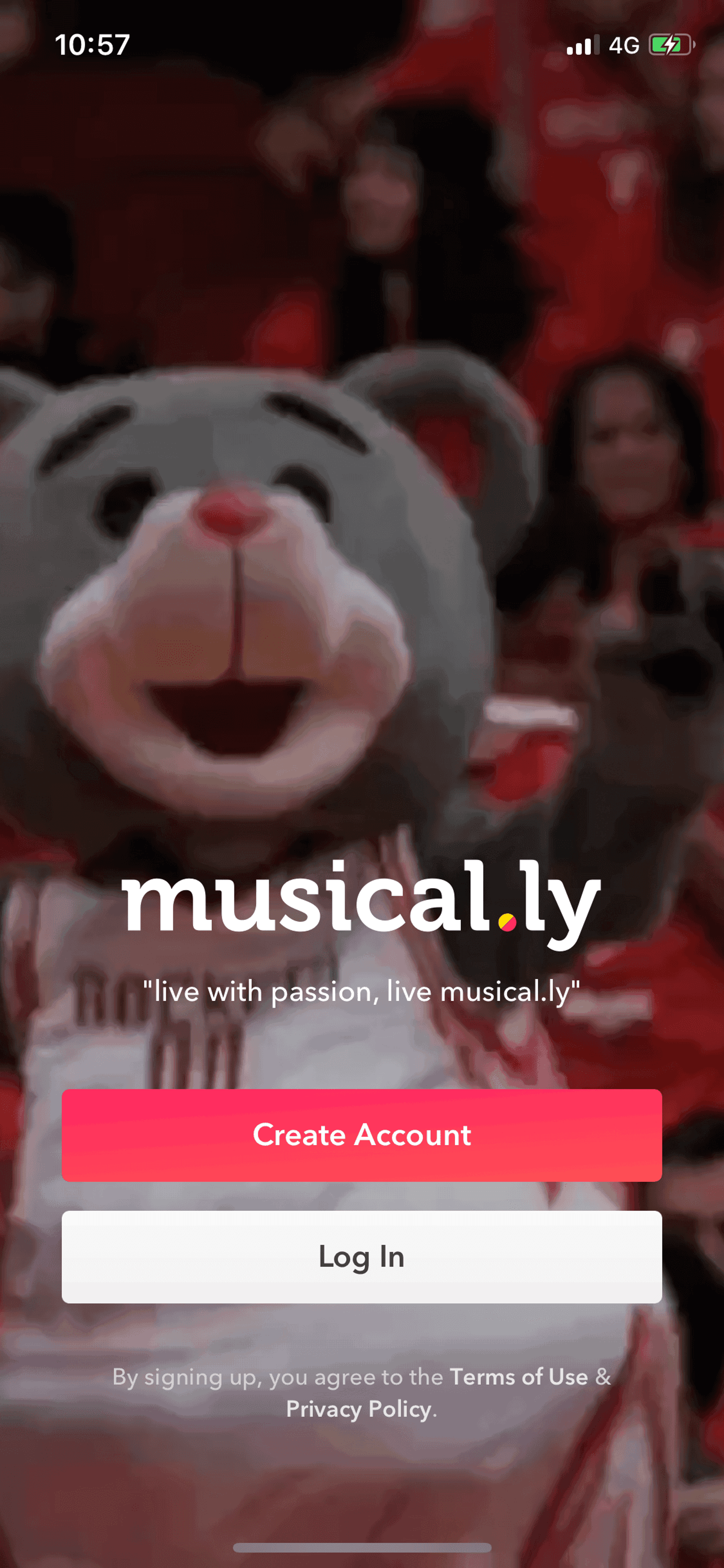 musical.ly iOS Photo & Video interface screenshot 2