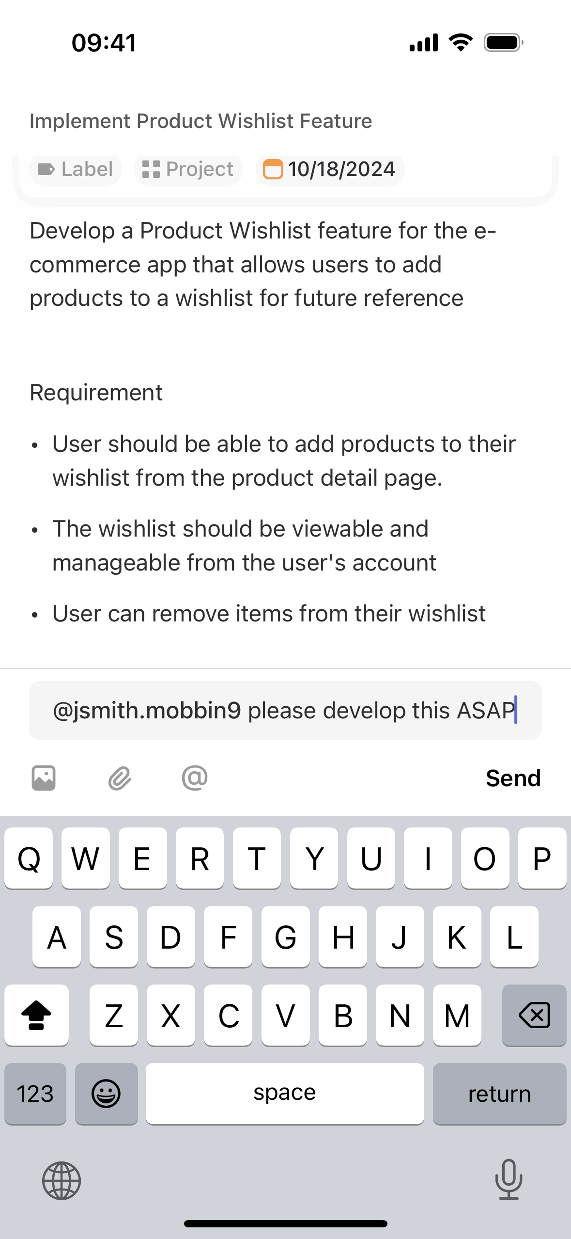 Linear iOS Developer Tools interface screenshot 12