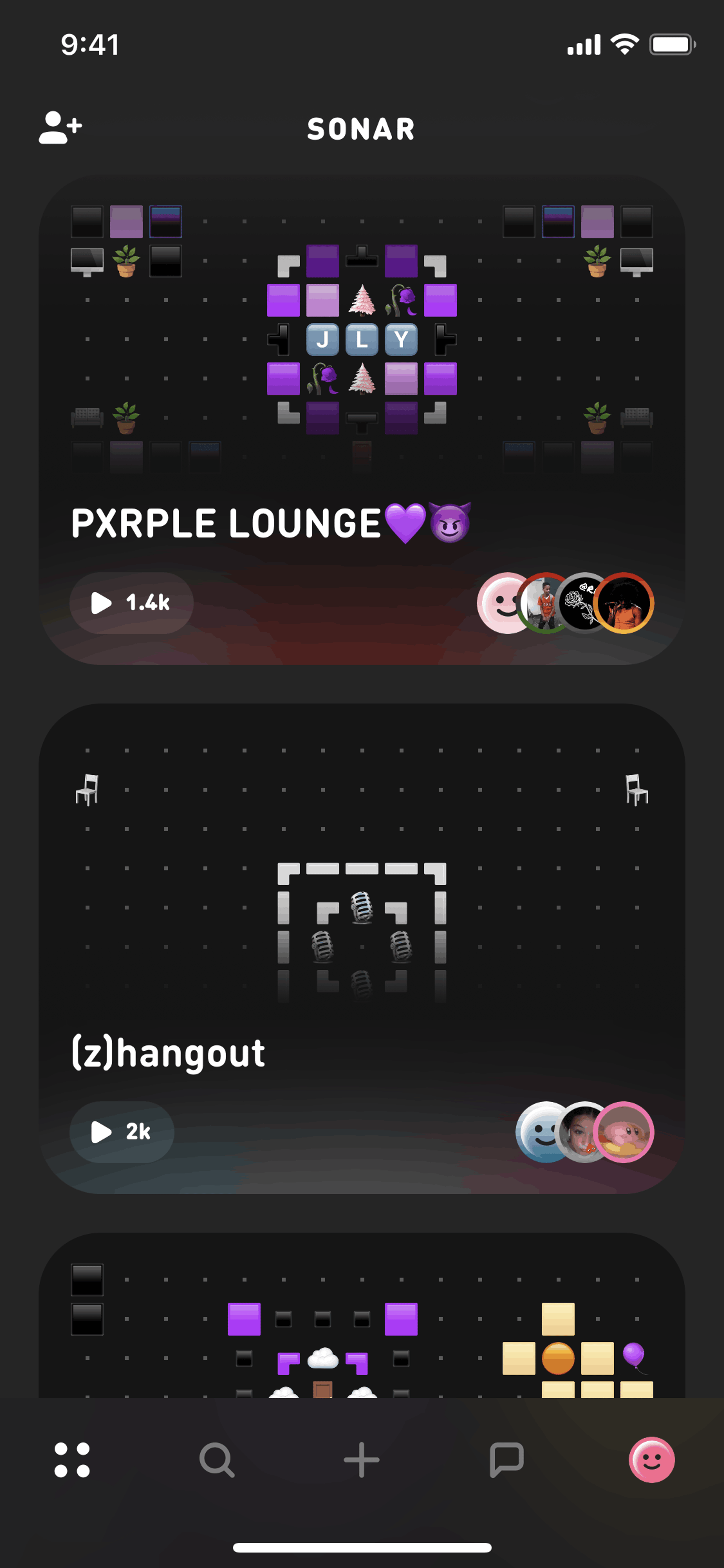 Home on Sonar (ios) screen 2