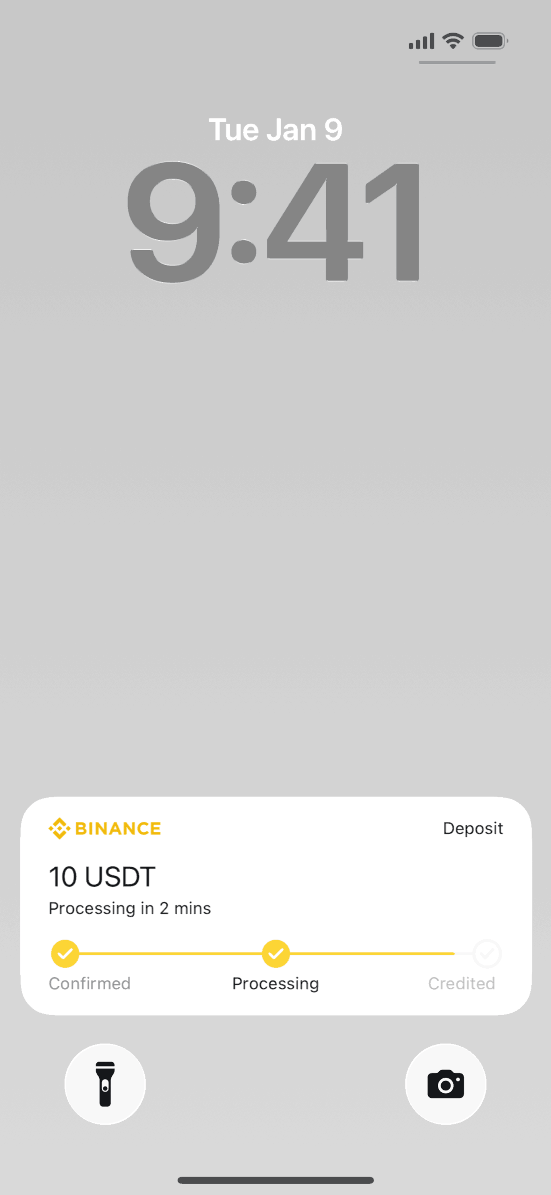 Binance iOS Finance interface screenshot 2