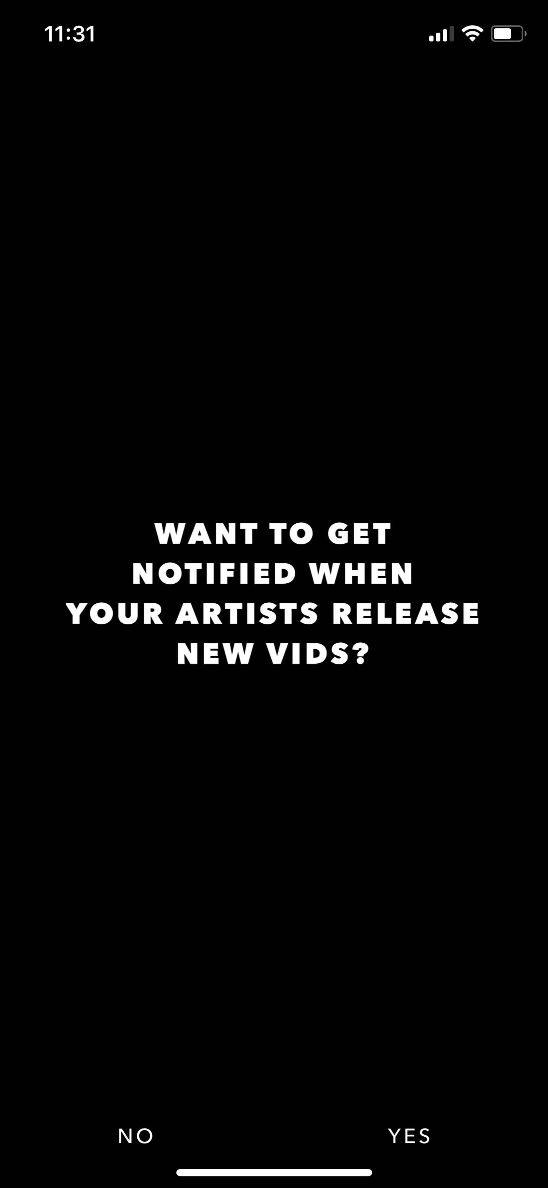 Vevo iOS Music & Audio interface screenshot 4