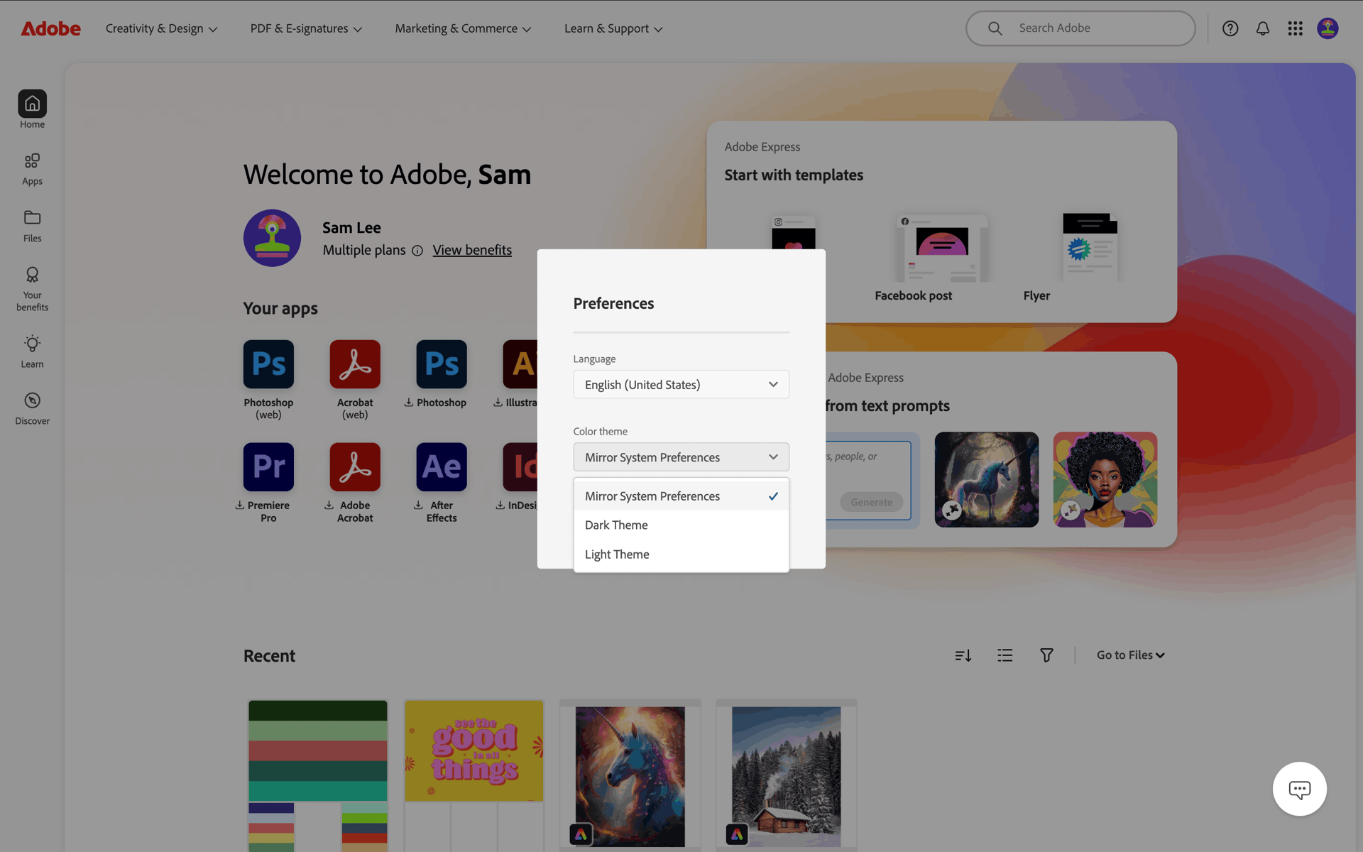 Adobe Web Business interface screenshot 22