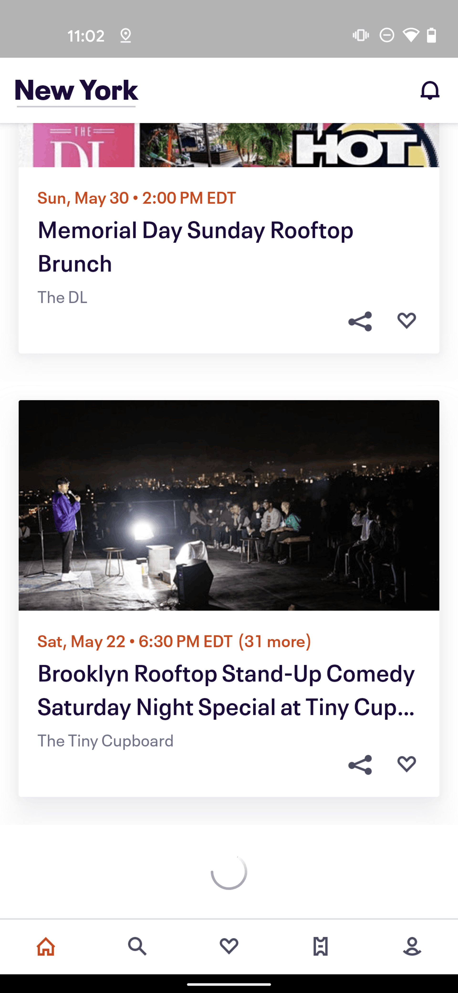 Eventbrite Android Entertainment interface screenshot 21