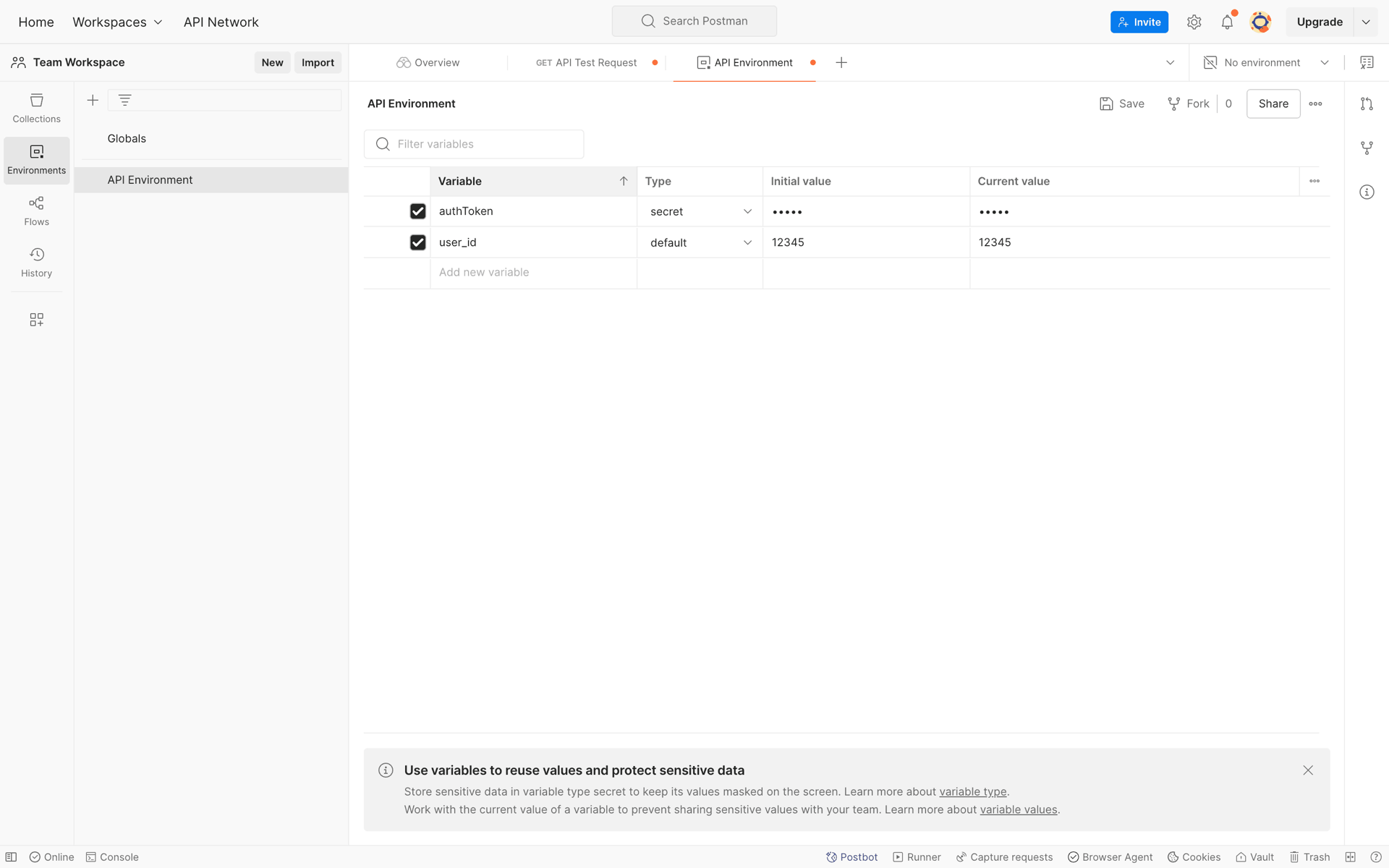 Postman Web Developer Tools interface screenshot 11