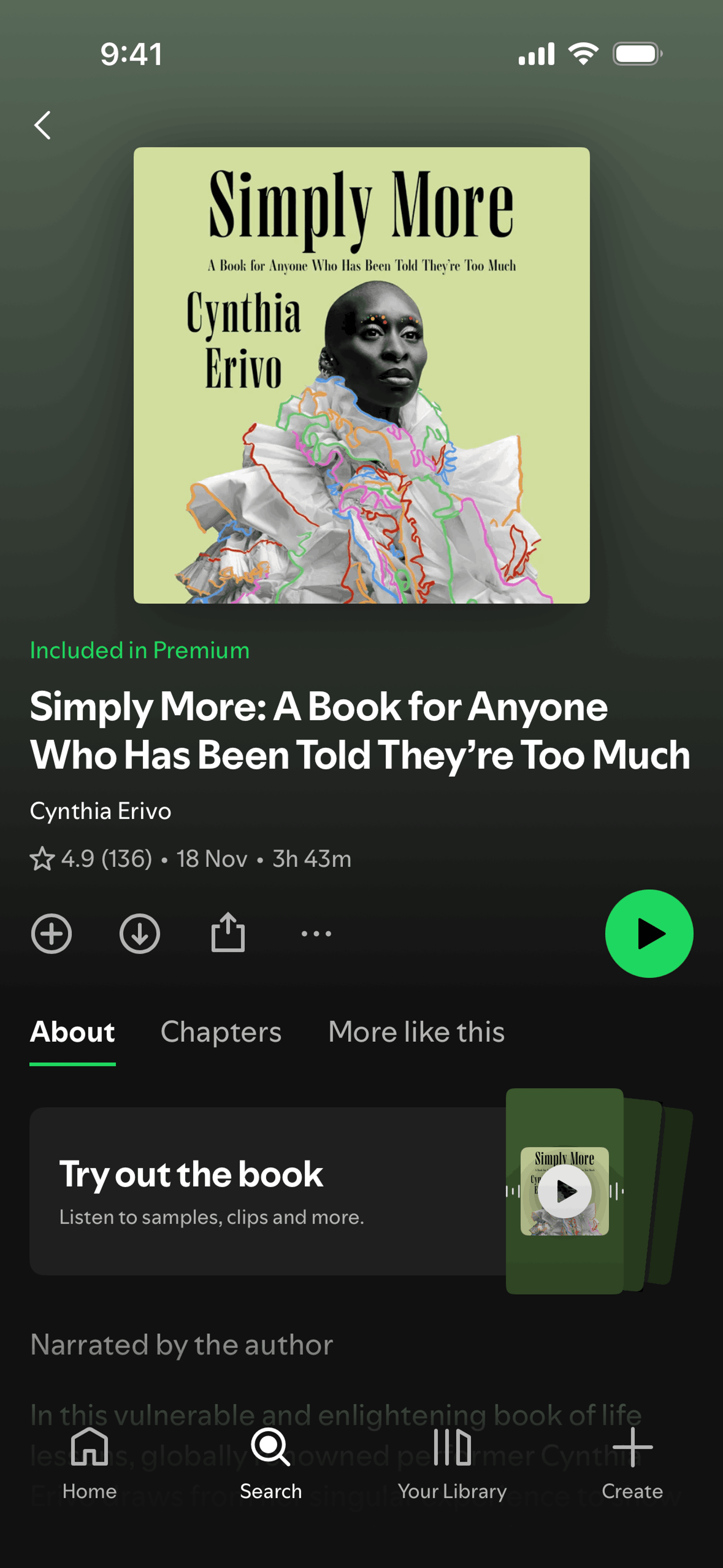 Spotify iOS Music & Audio interface screenshot 3
