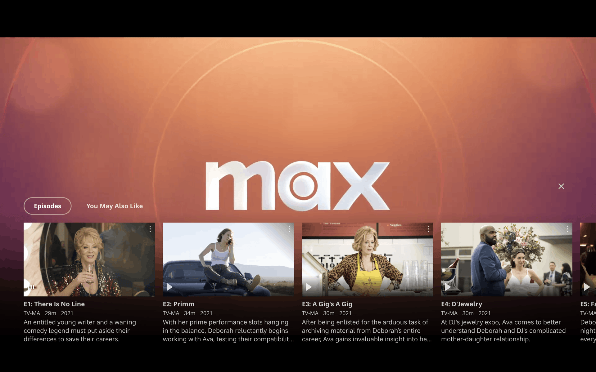 HBO Max Web Entertainment interface screenshot 20