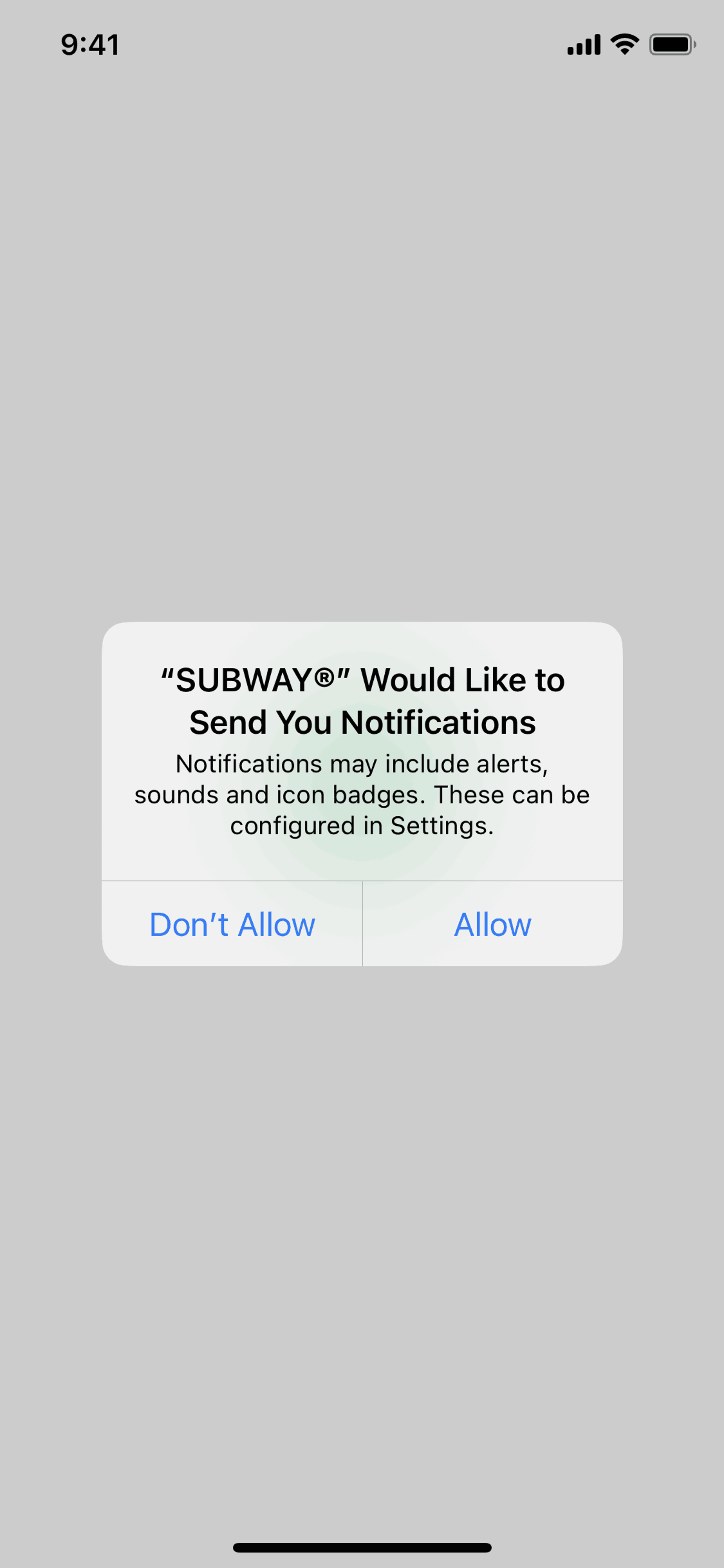 Subway iOS Food & Drink interface screenshot 5