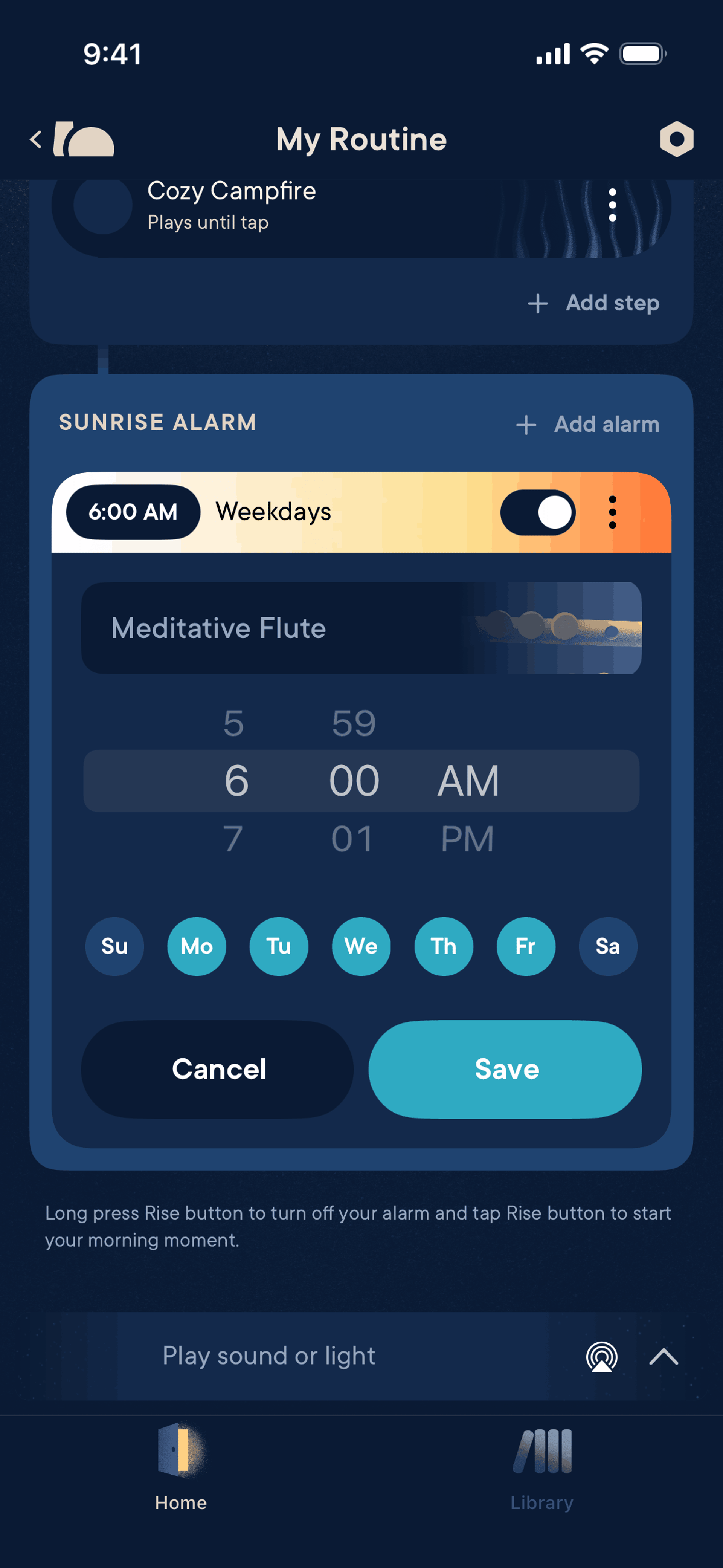 Hatch Sleep iOS Health & Fitness interface screenshot 7