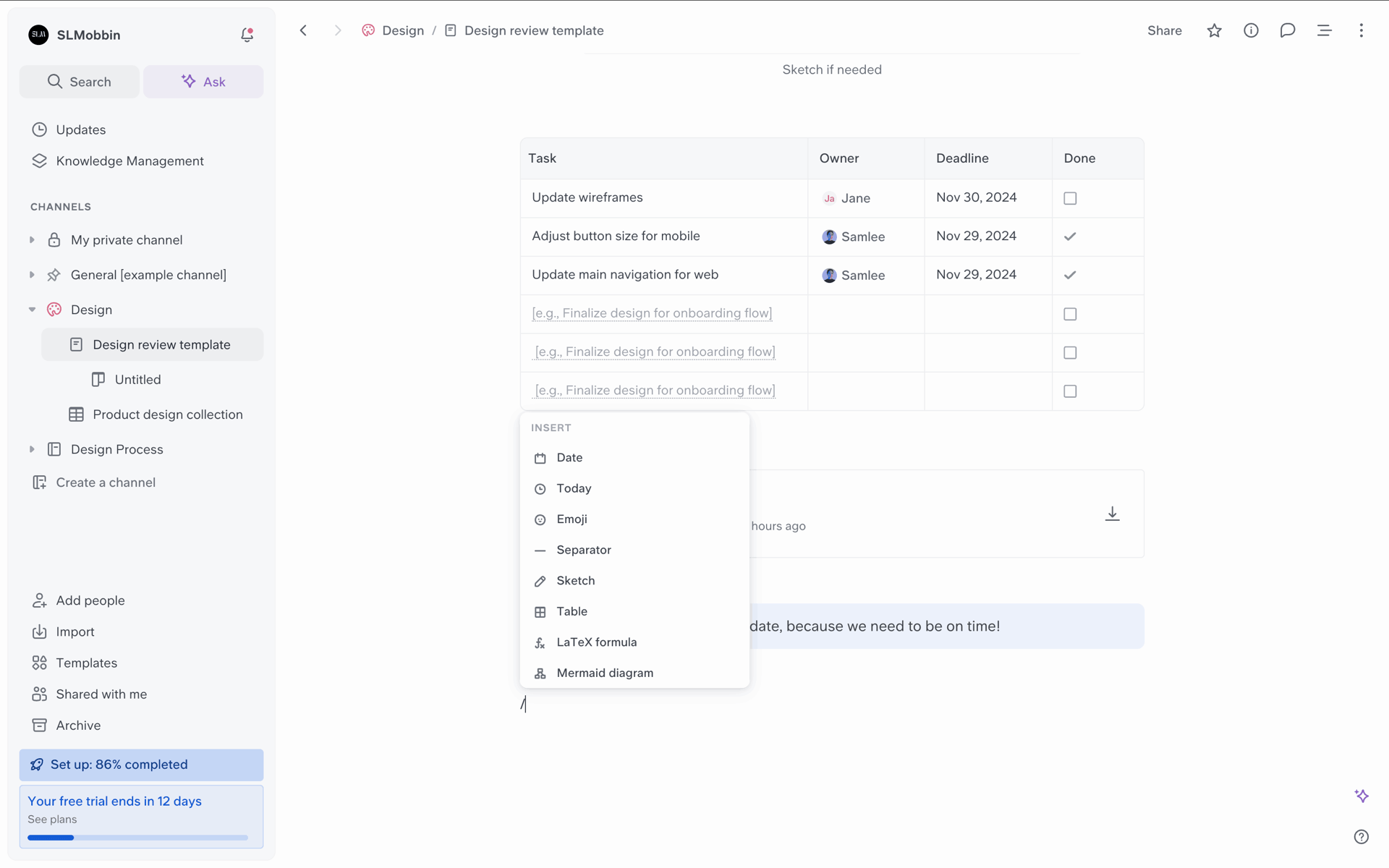 Slite Web Productivity interface screenshot 18
