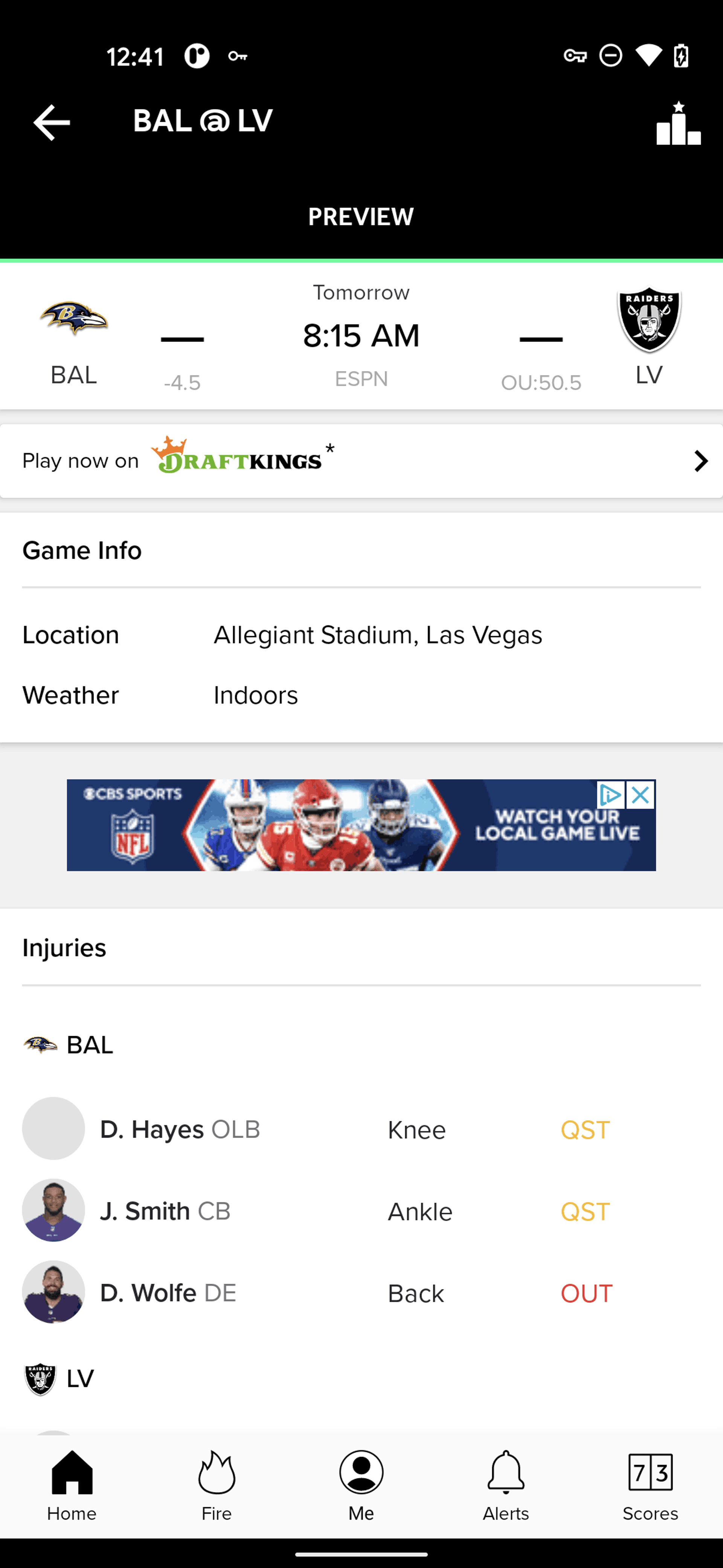 Bleacher Report Android Sports interface screenshot 18