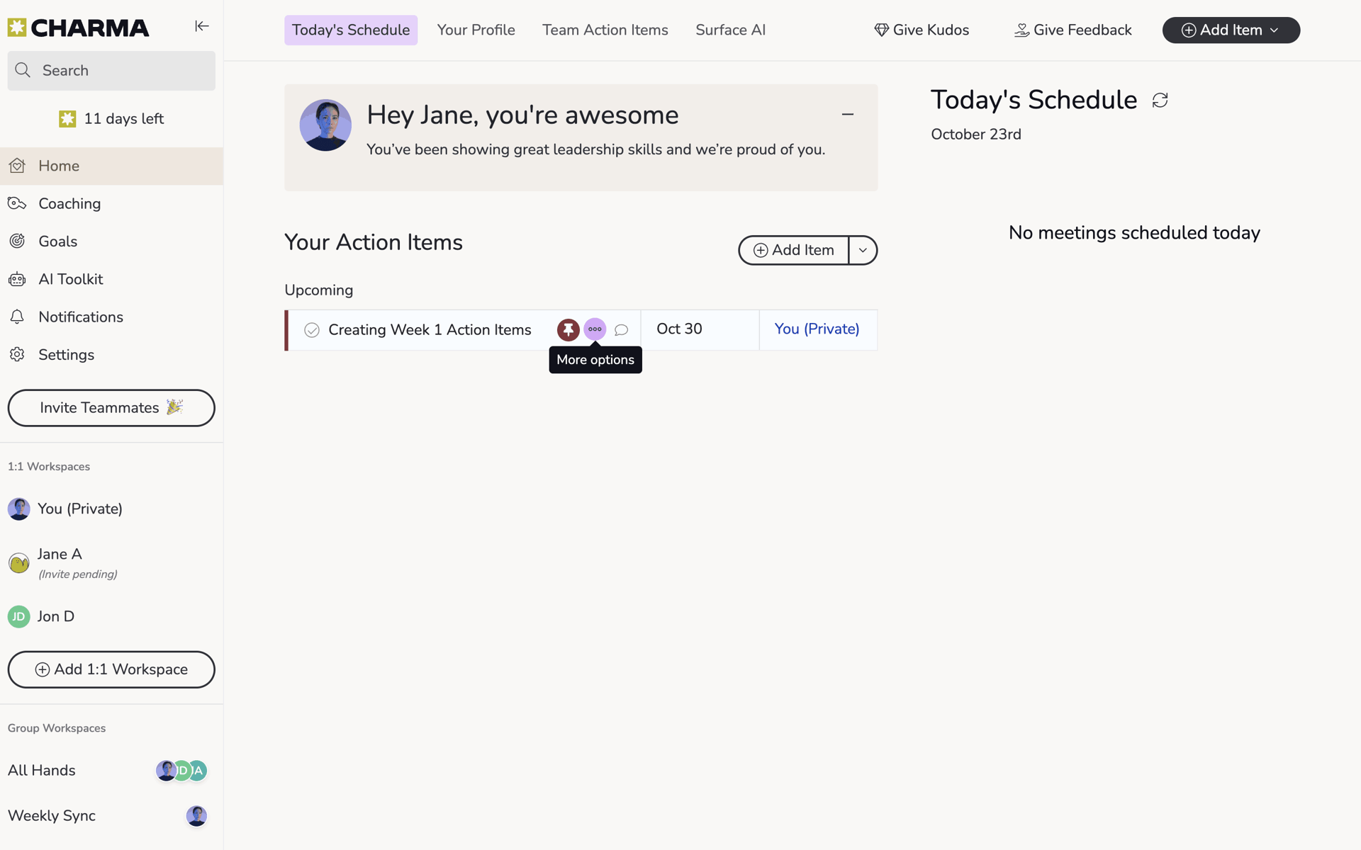 Charma Web Business interface screenshot 13