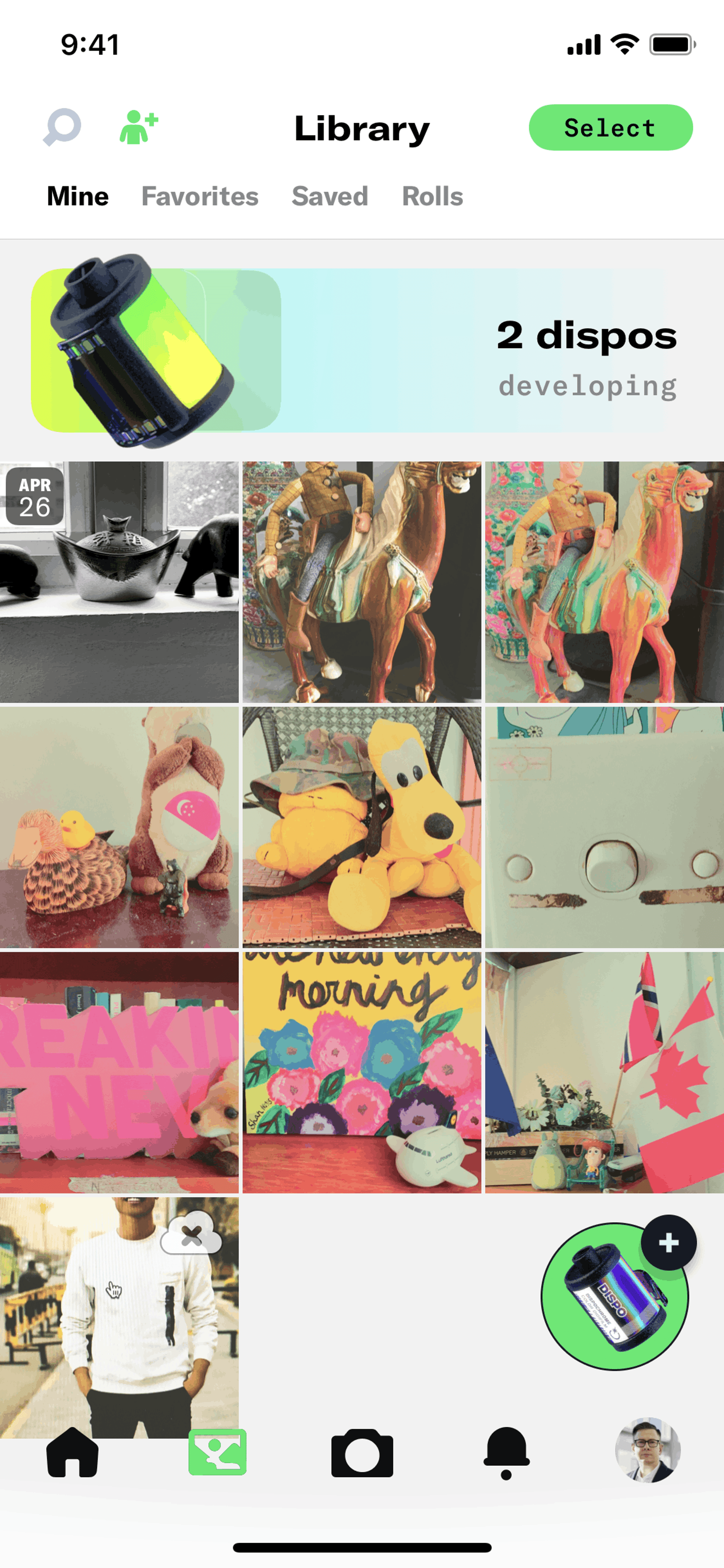 Dispo iOS Photo & Video interface screenshot 4