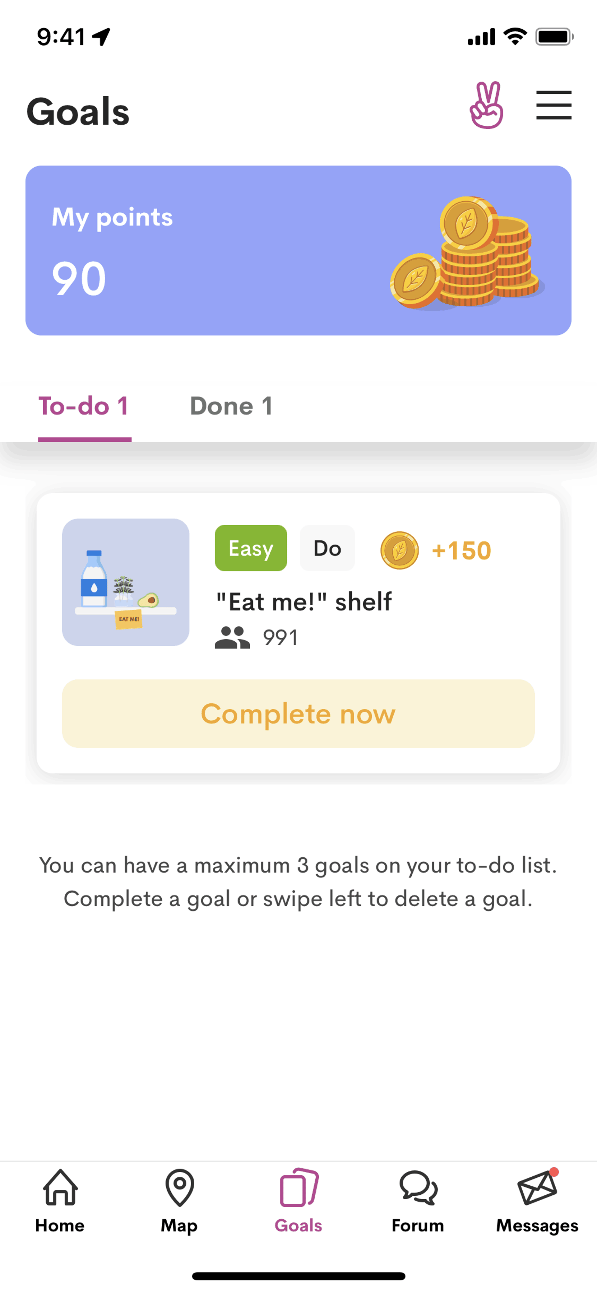OLIO iOS Food & Drink interface screenshot 17