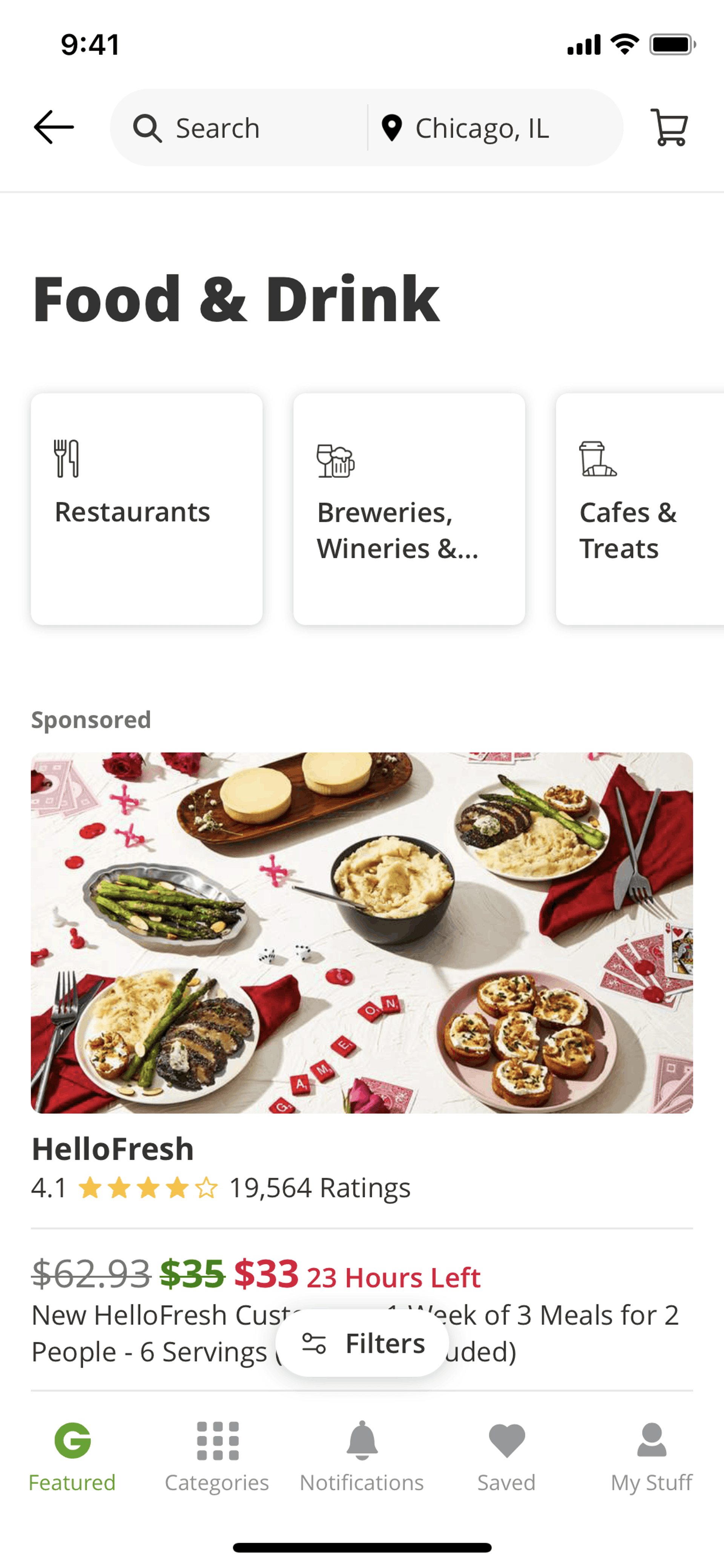 Groupon iOS Shopping interface screenshot 13