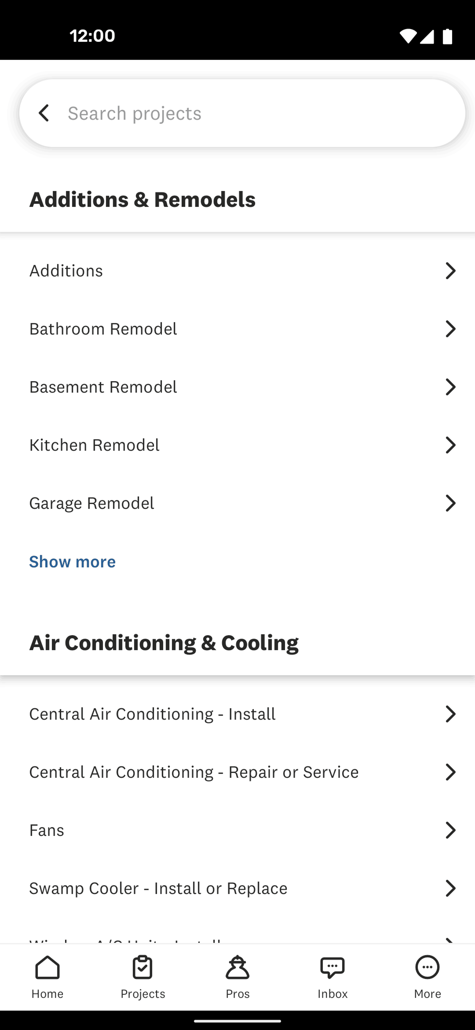 Angi Android Lifestyle interface screenshot 22