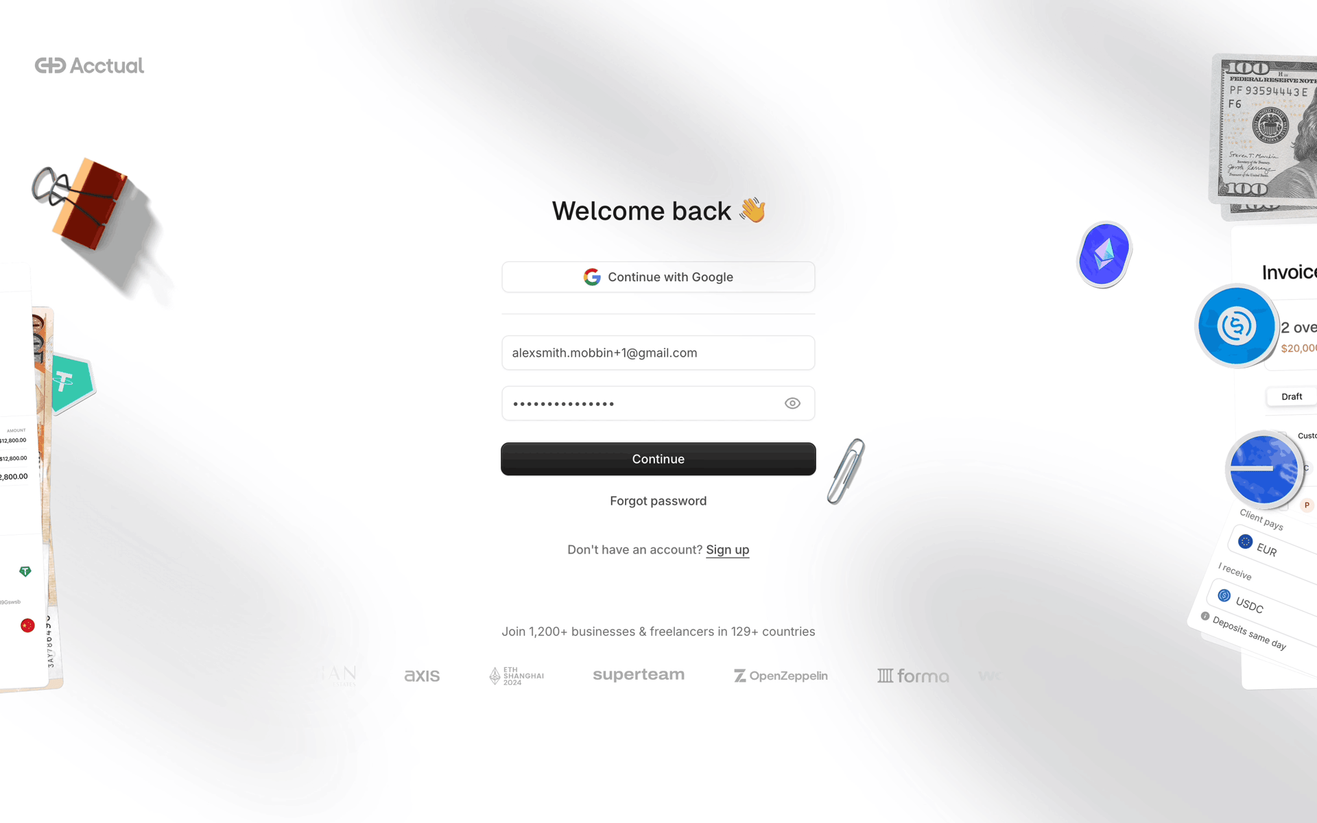 Acctual Web Finance interface screenshot 10