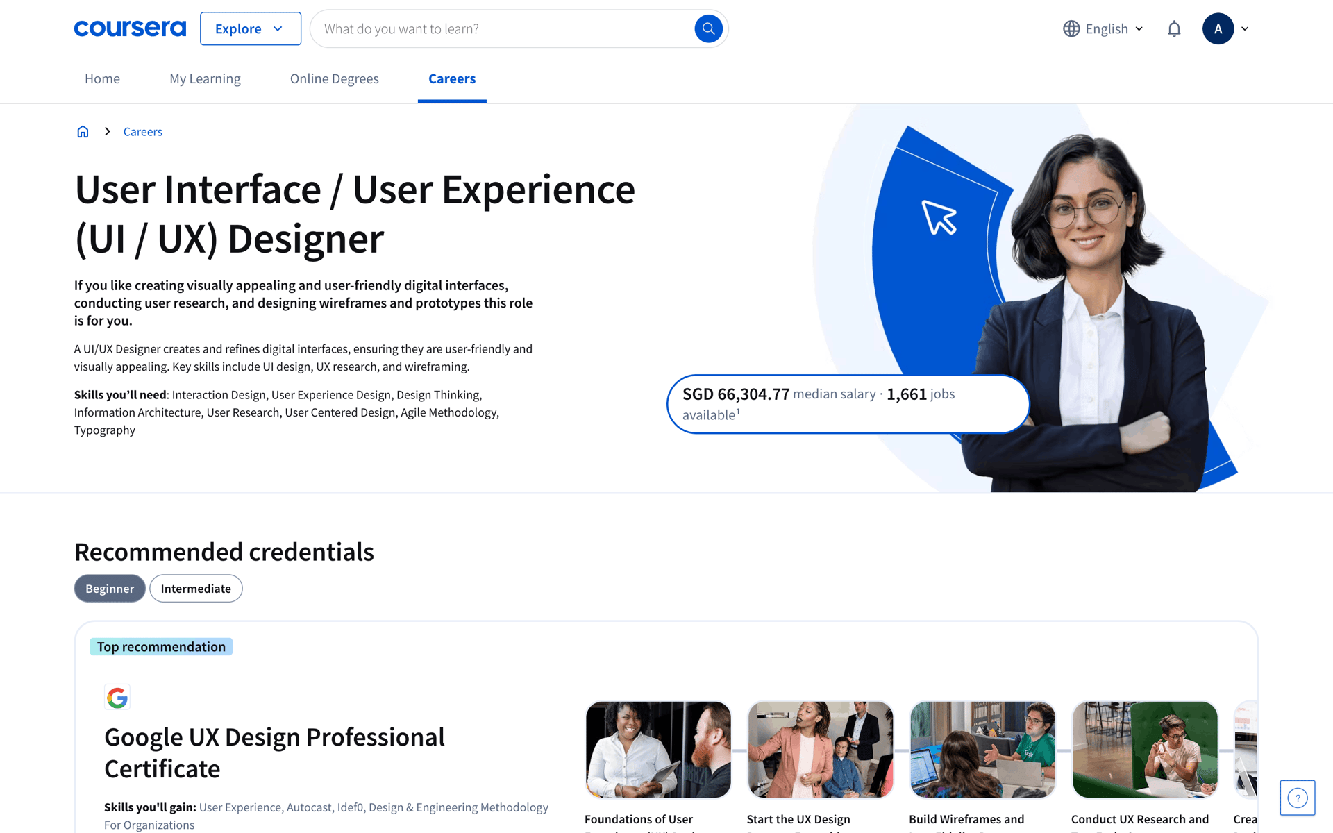 Coursera Web Education interface screenshot 8