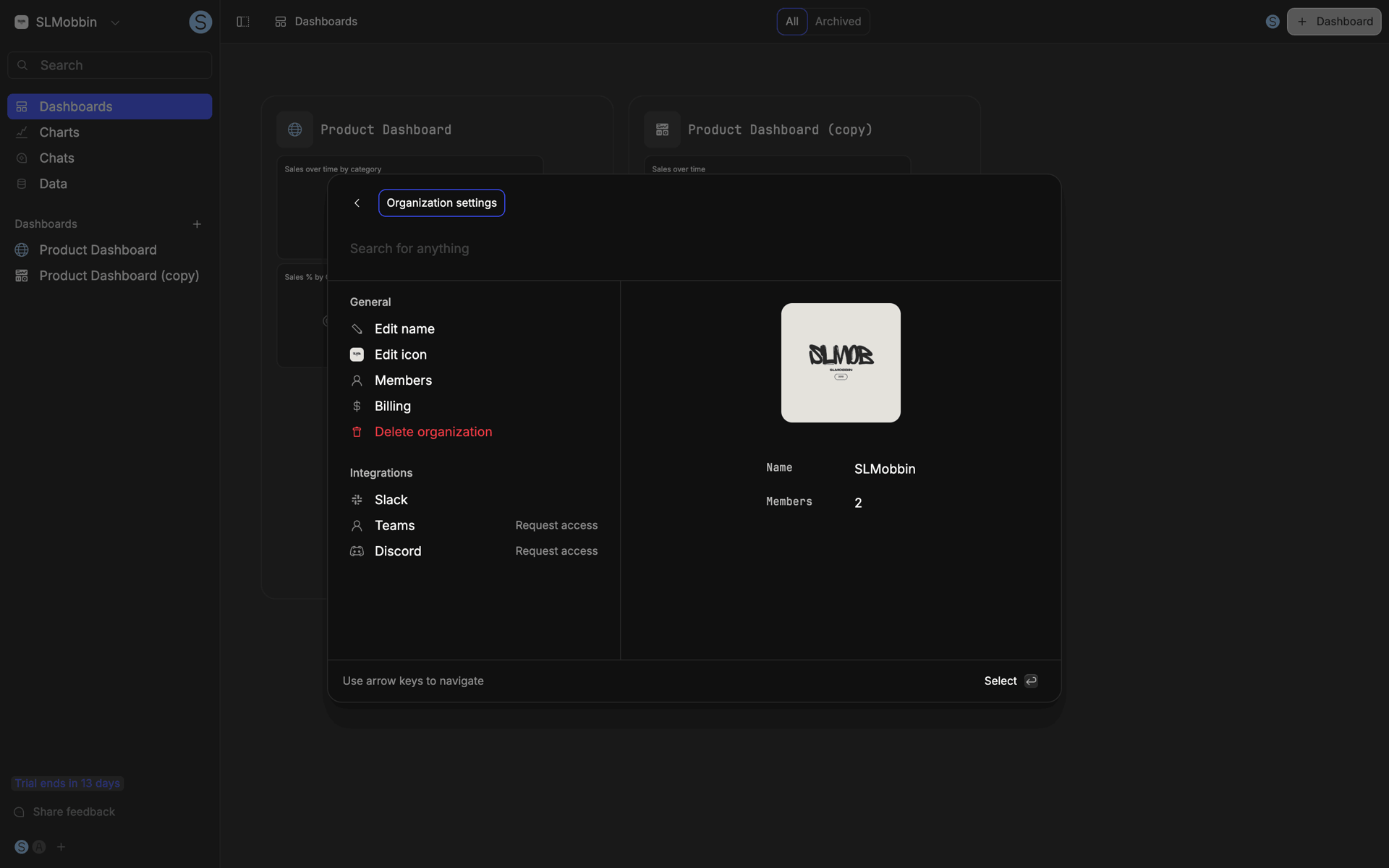 Basedash Web Business interface screenshot 22