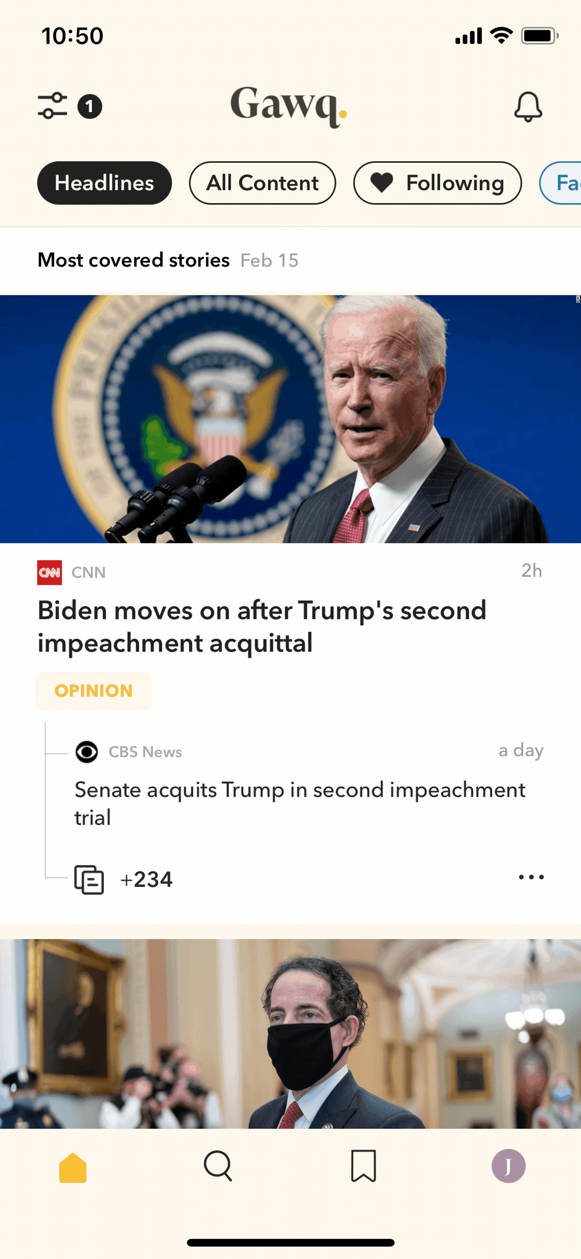 Gawq iOS News interface screenshot 17