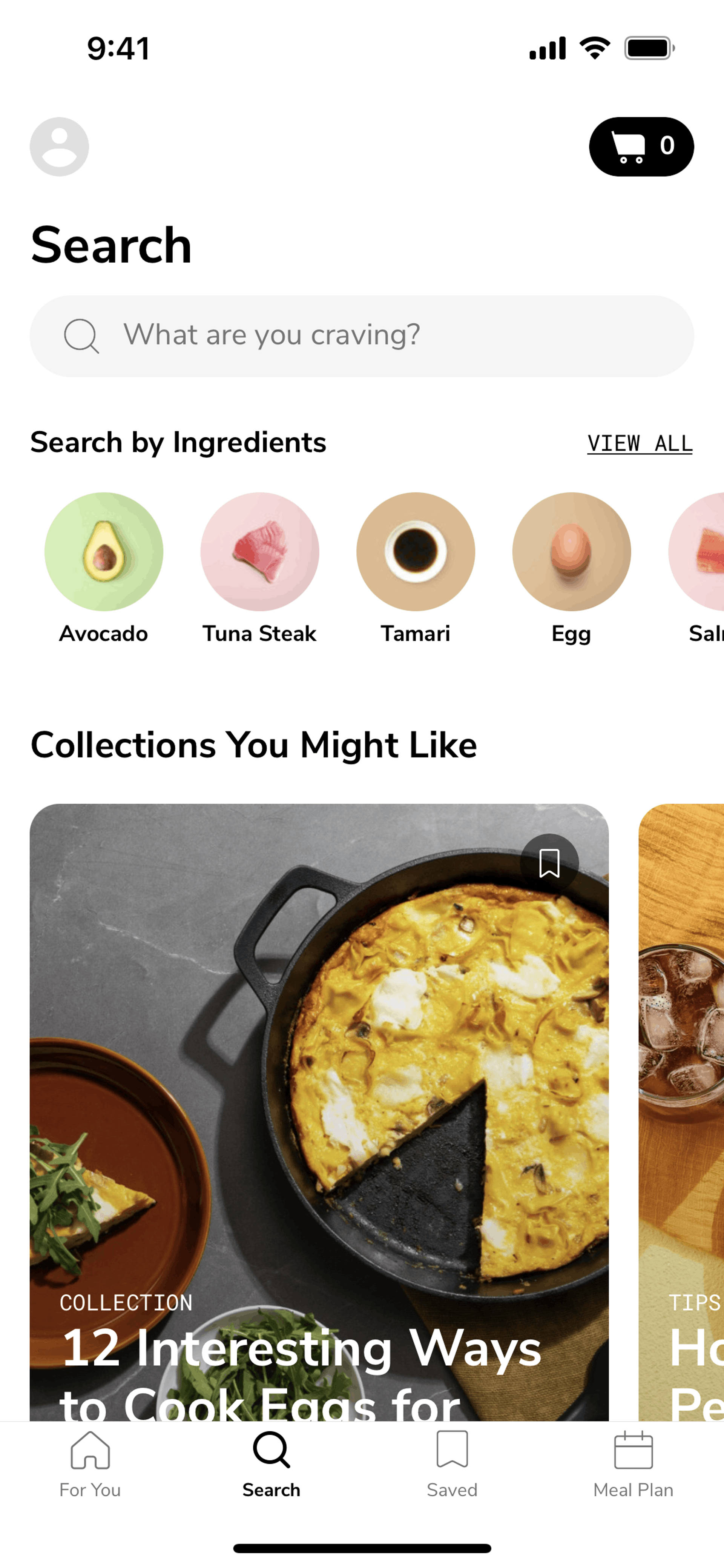 SideChef iOS Food & Drink interface screenshot 2