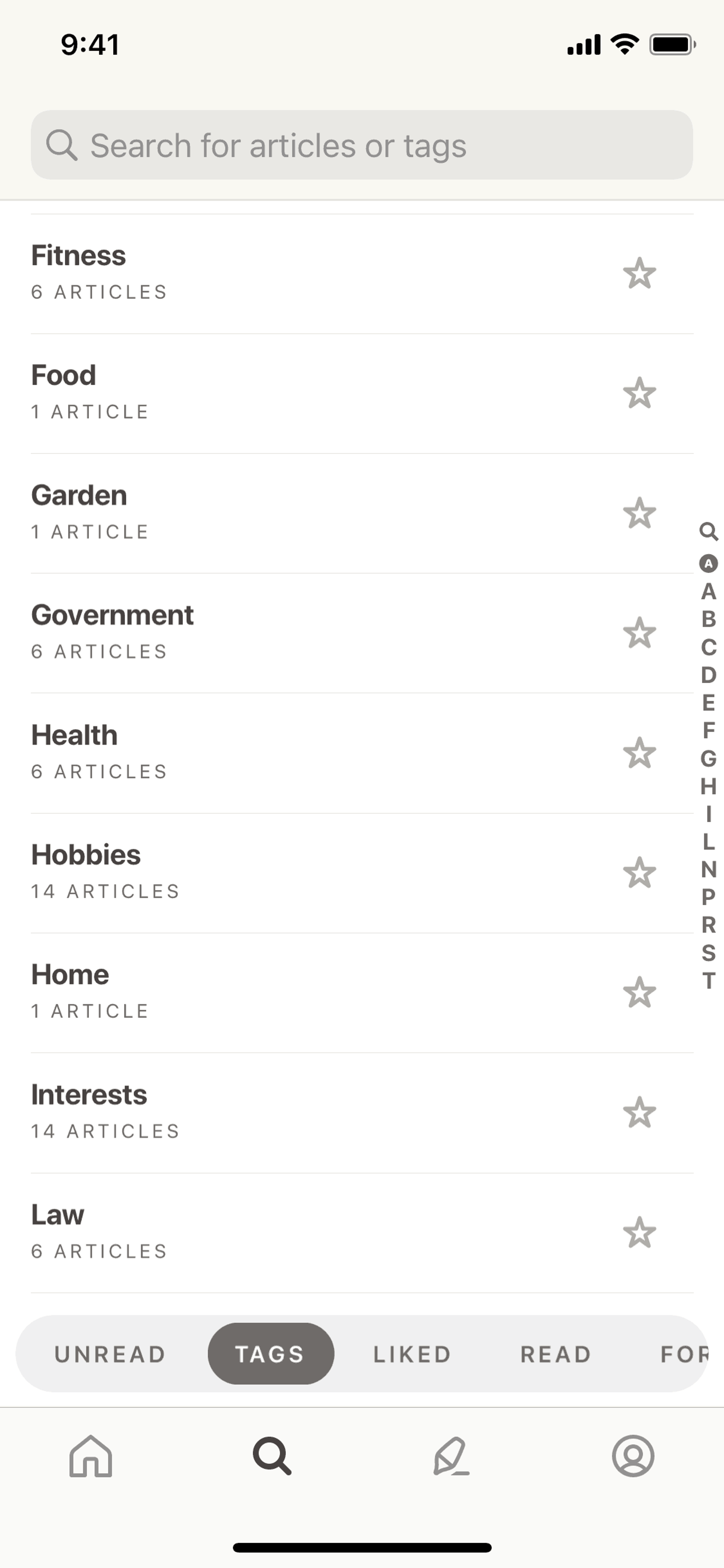 Alfread iOS Productivity interface screenshot 24