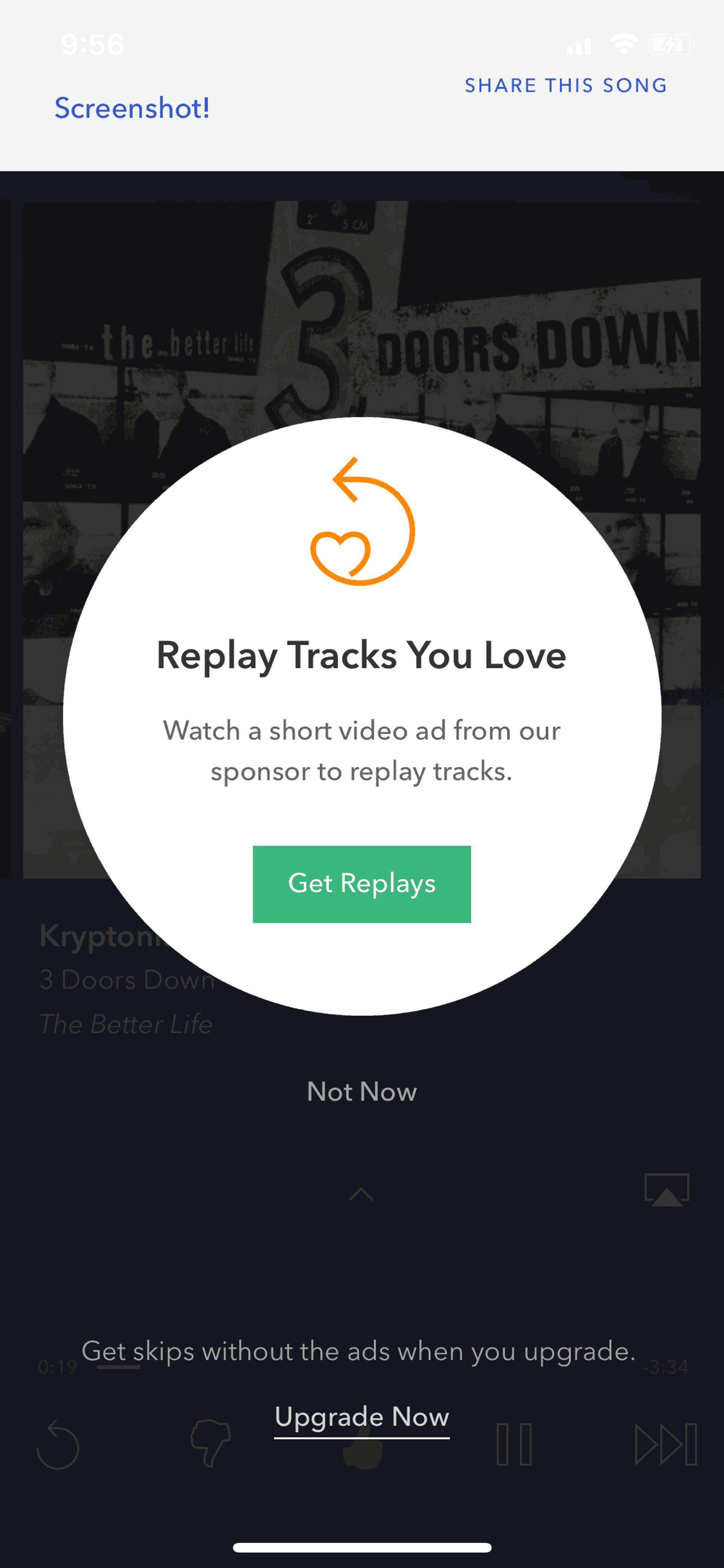 Pandora iOS Music & Audio interface screenshot 16