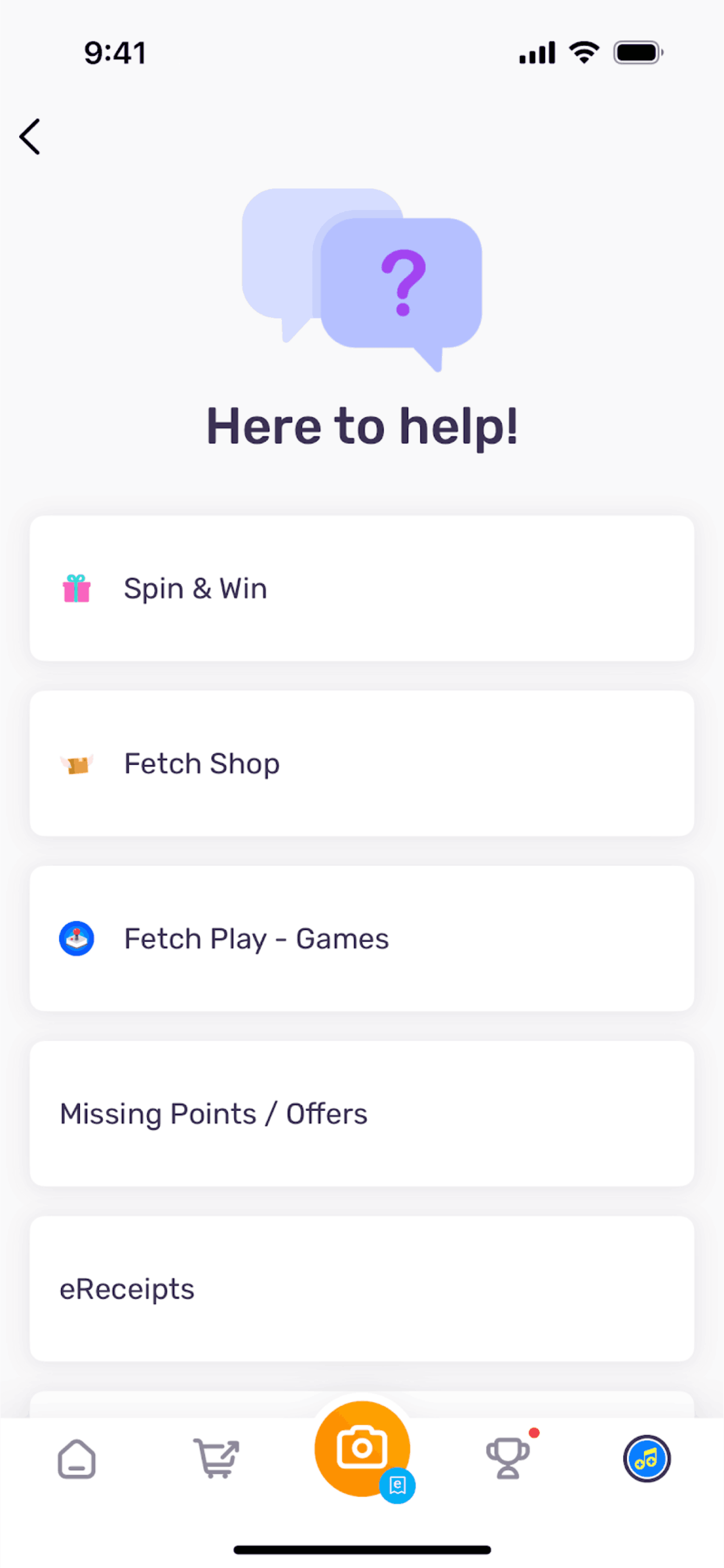 Fetch iOS Shopping interface screenshot 3
