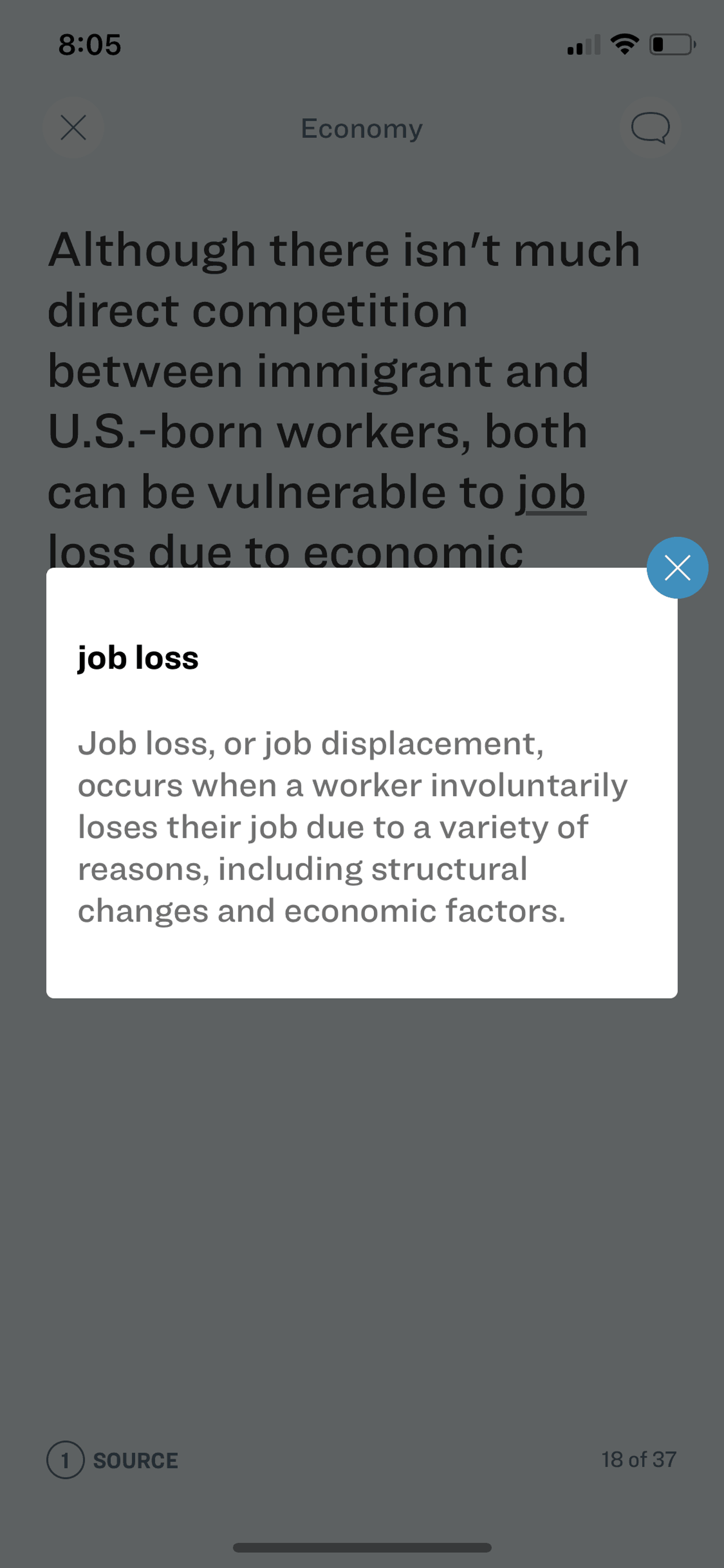 Sift iOS News interface screenshot 20
