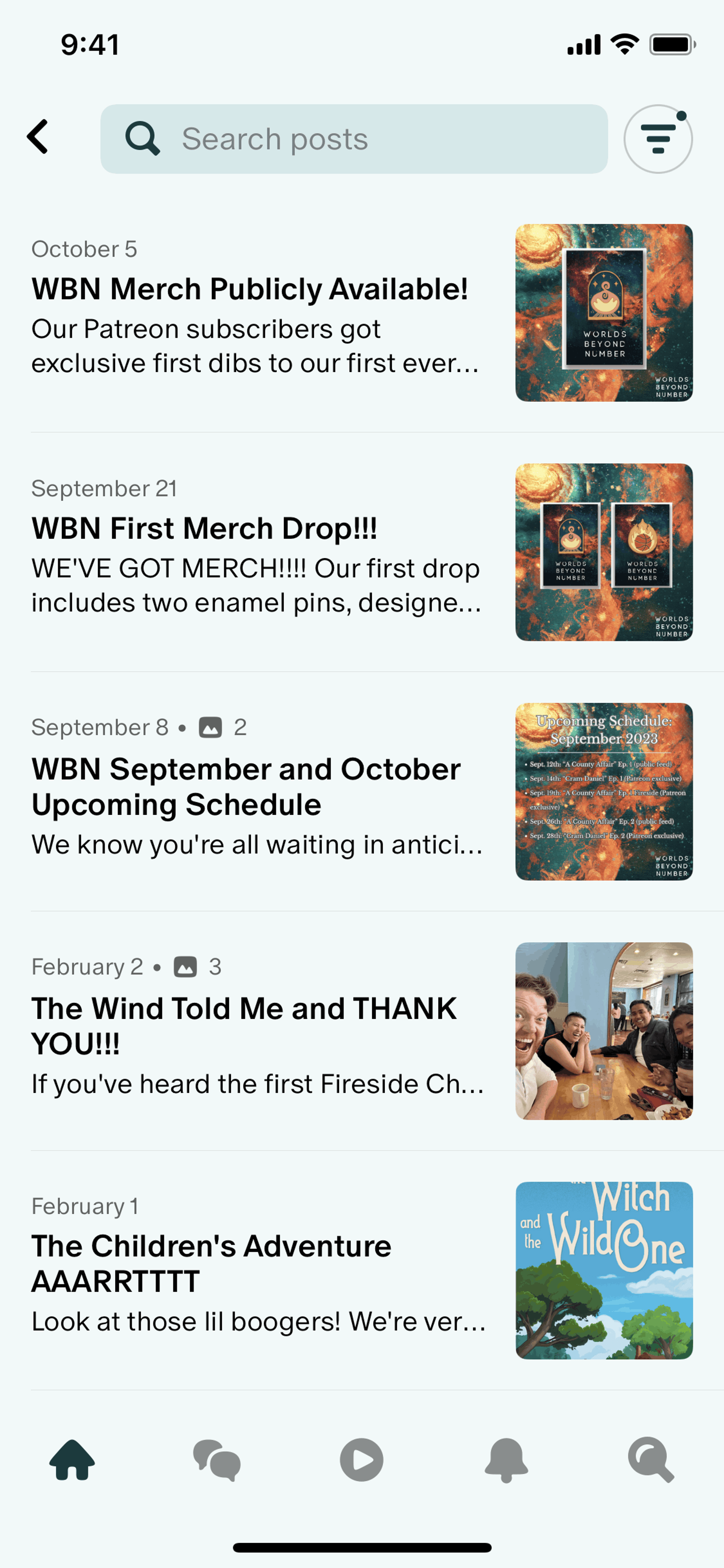 Patreon iOS Social Networking interface screenshot 16