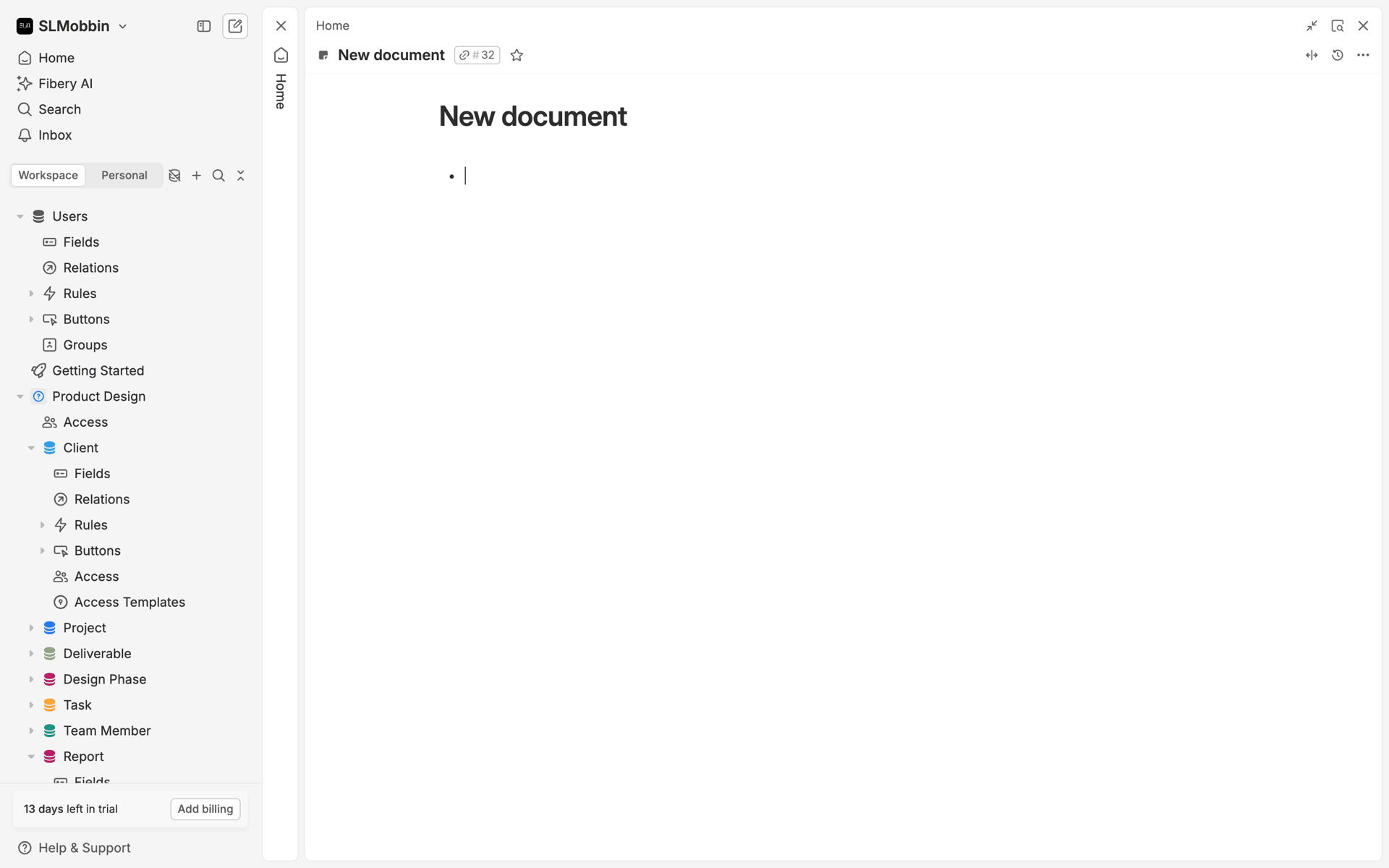 Fibery Web Productivity interface screenshot 4