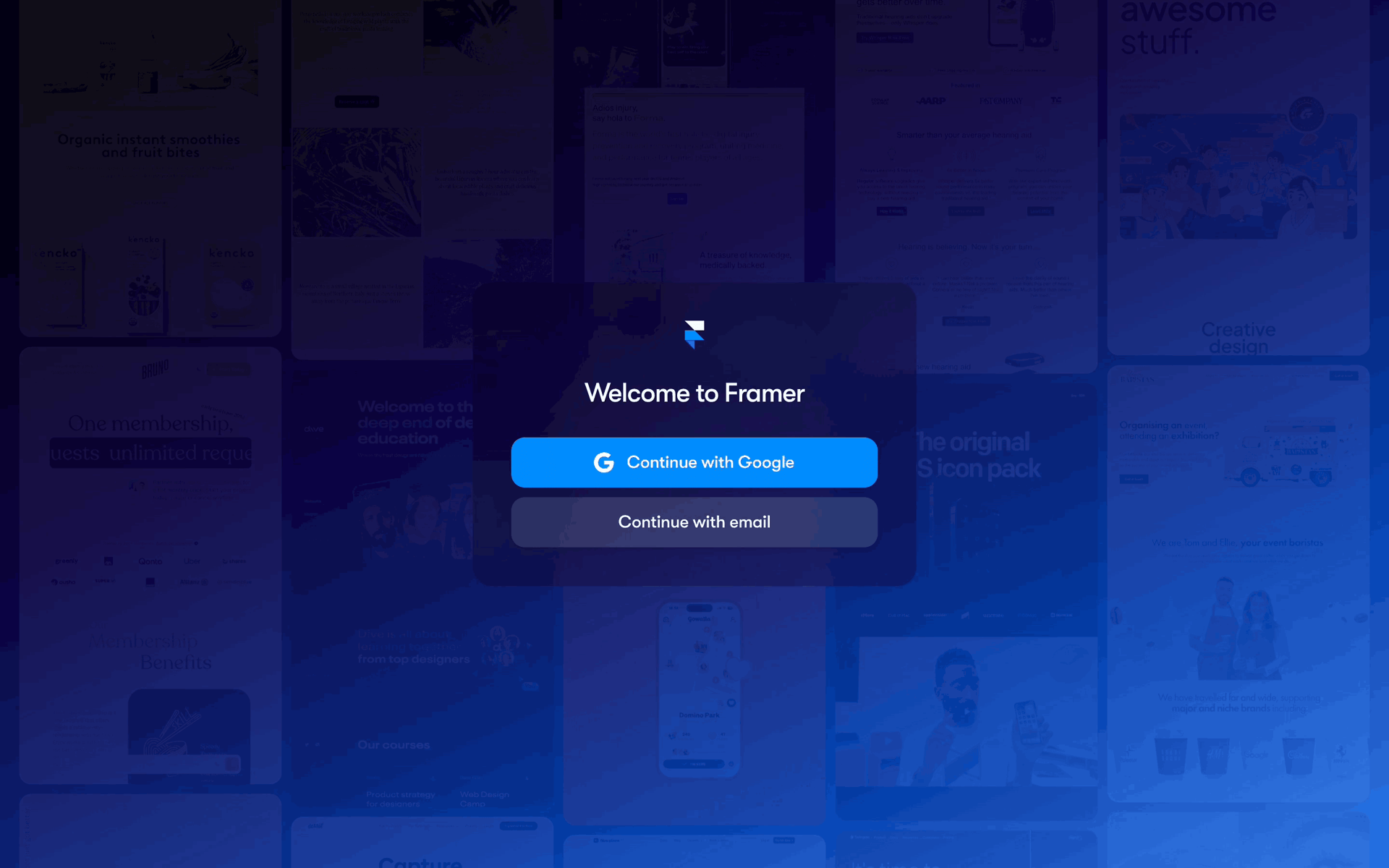 Framer Web AI interface screenshot 4
