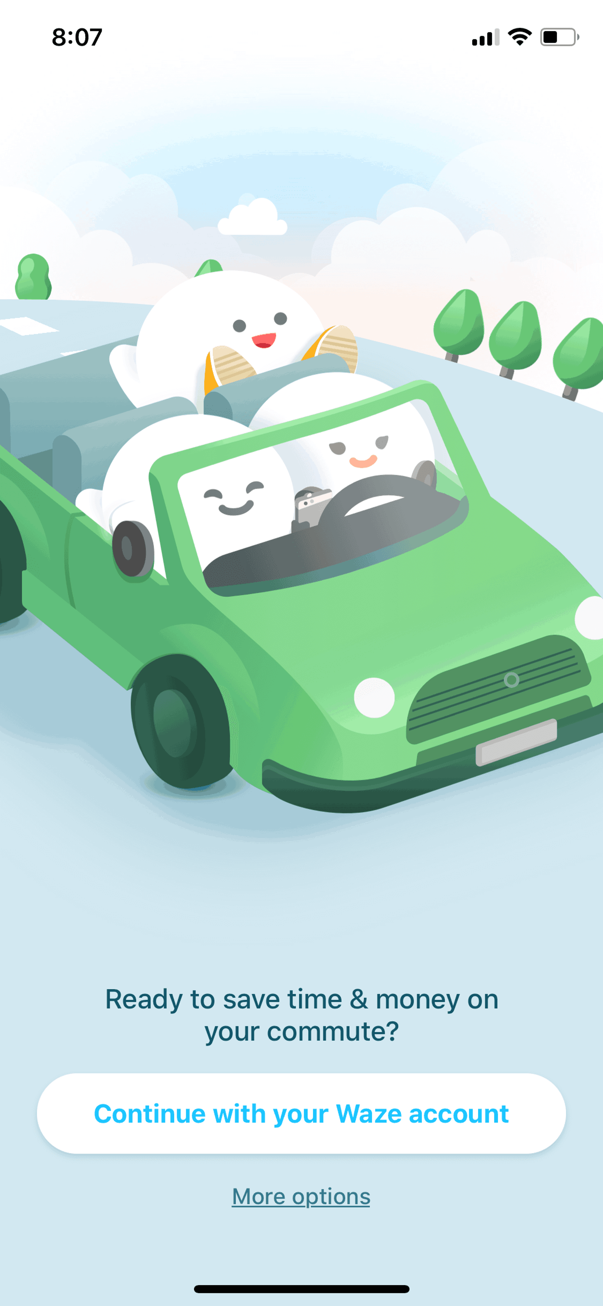 Waze Carpool iOS Maps & Navigation interface screenshot 3