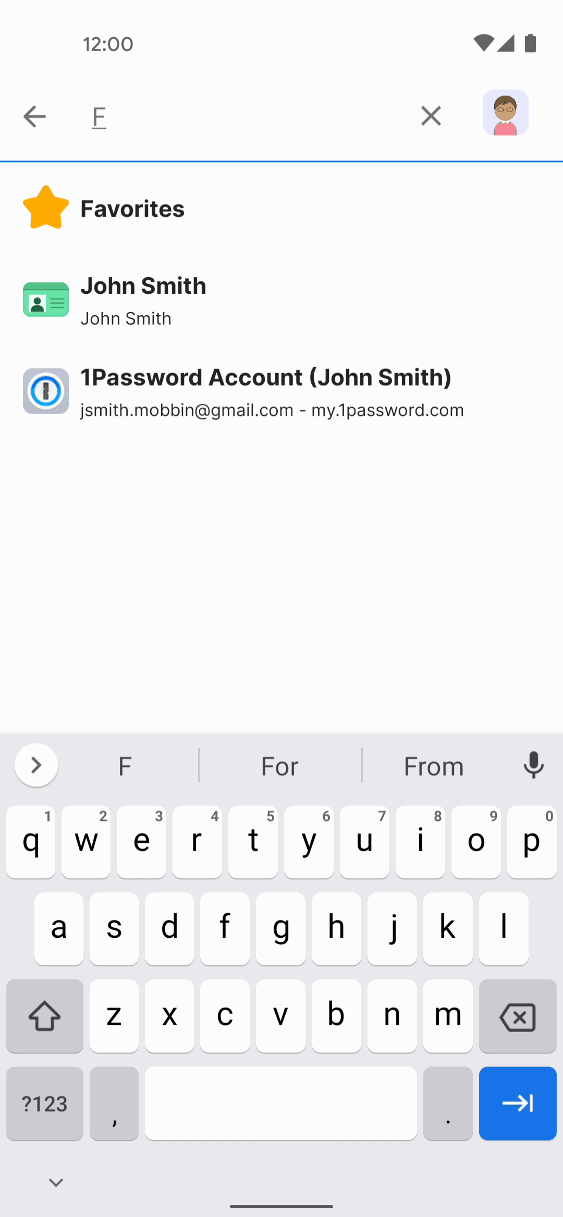 1Password Android Productivity interface screenshot 11