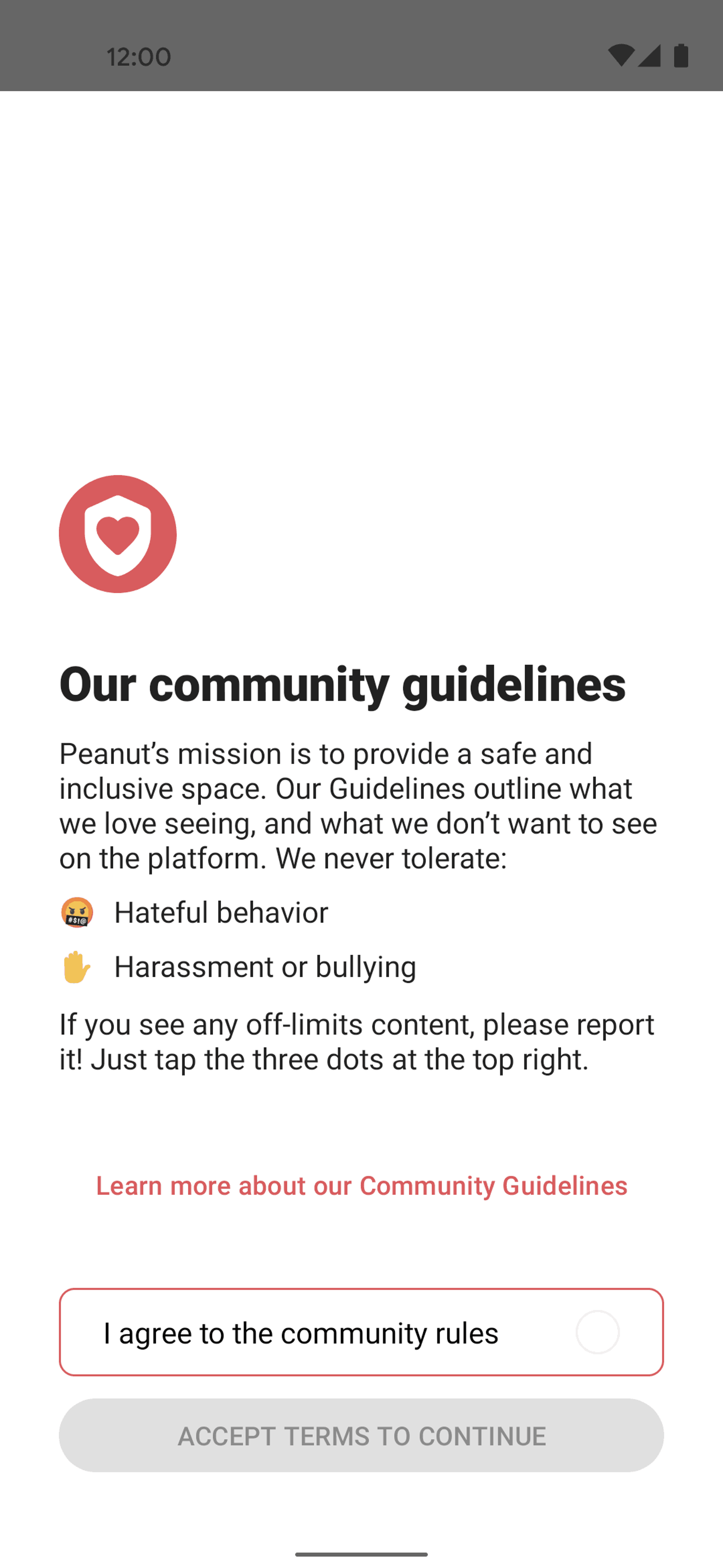 Peanut Android Social Networking interface screenshot 3