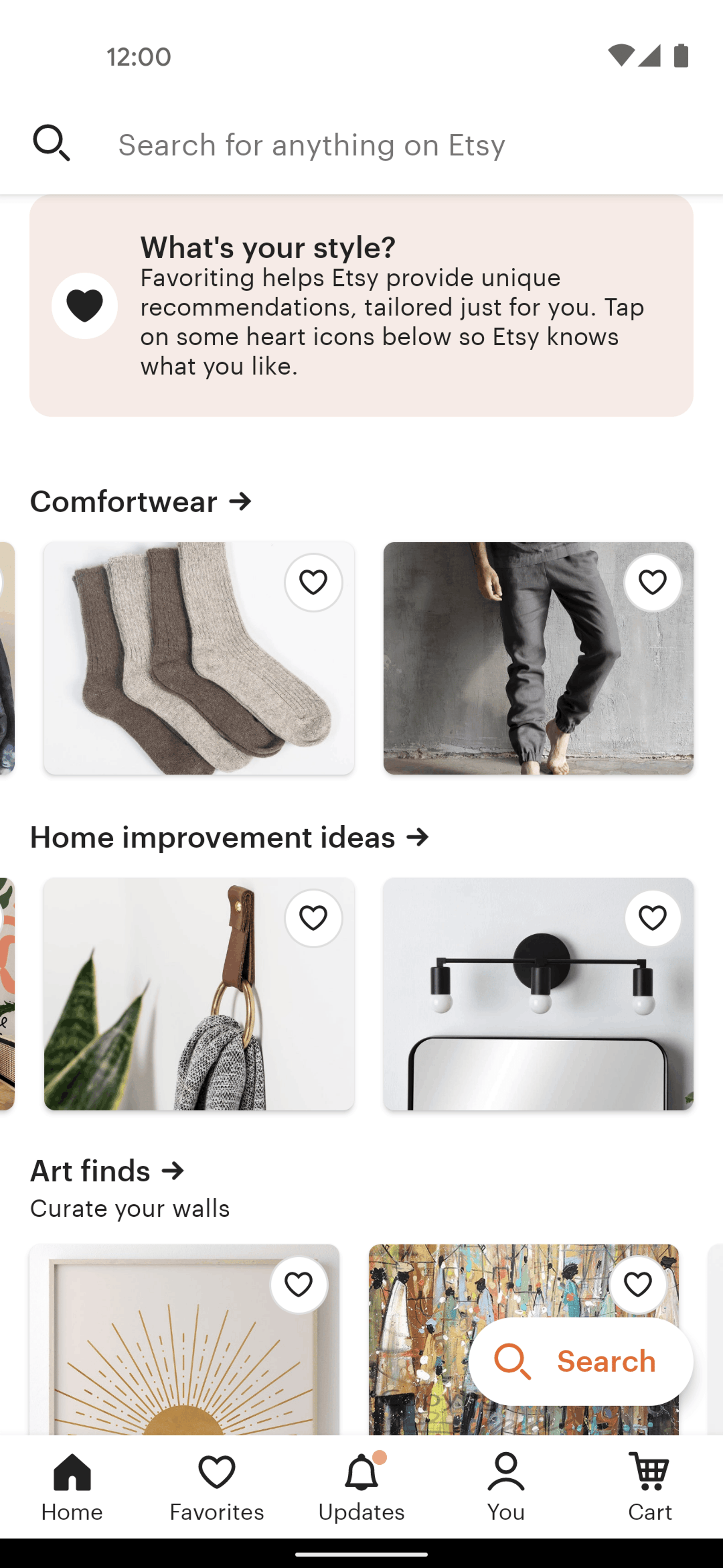 Etsy Android Shopping interface screenshot 11