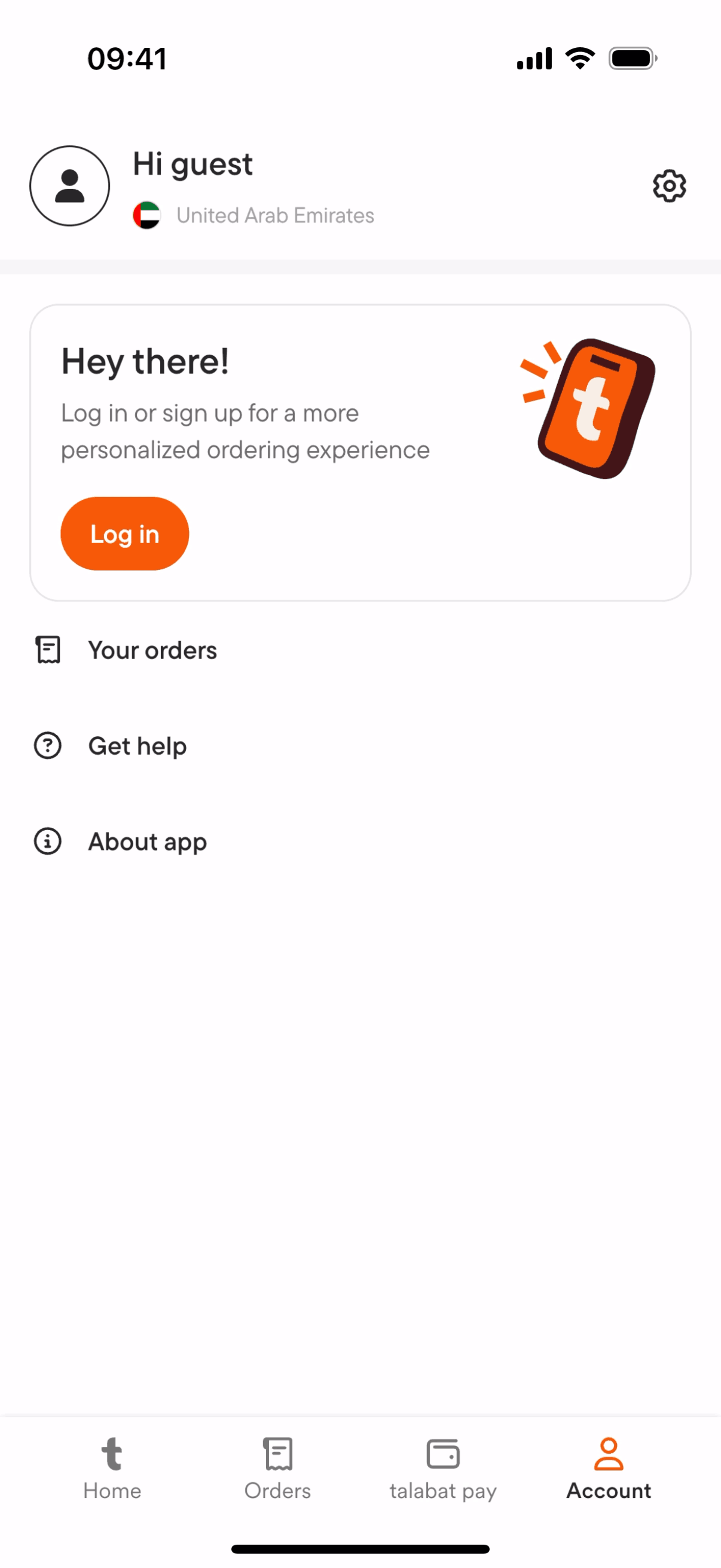 talabat iOS Food & Drink interface screenshot 4
