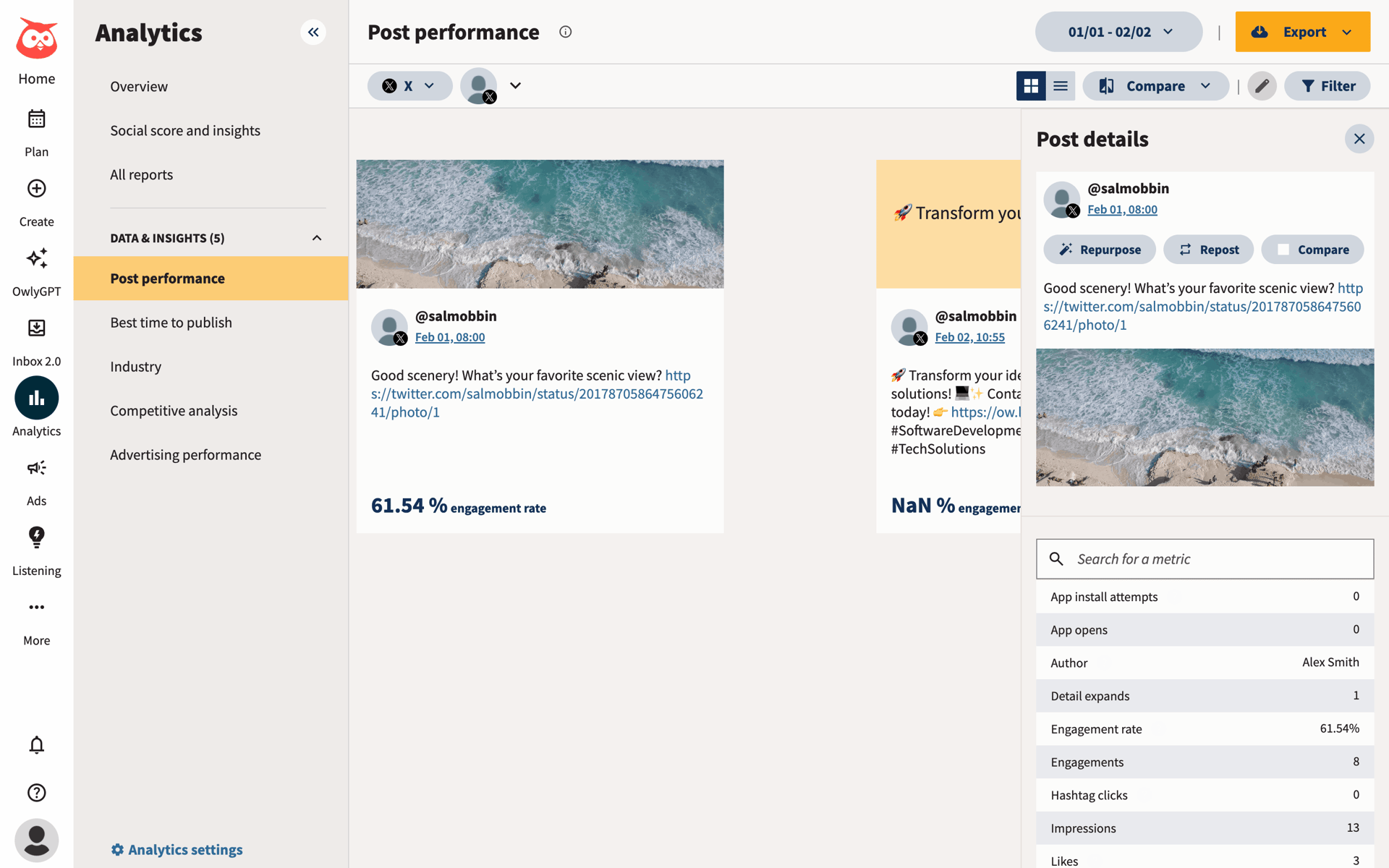 Hootsuite Web Business interface screenshot 15