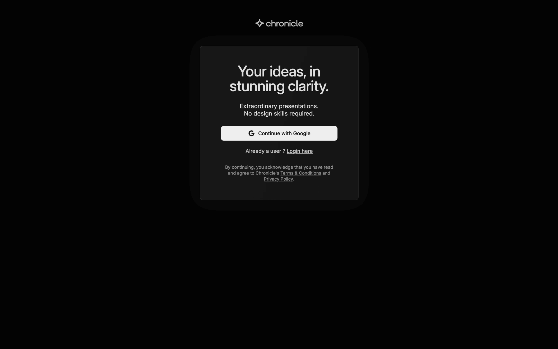 Chronicle Web AI interface screenshot 2
