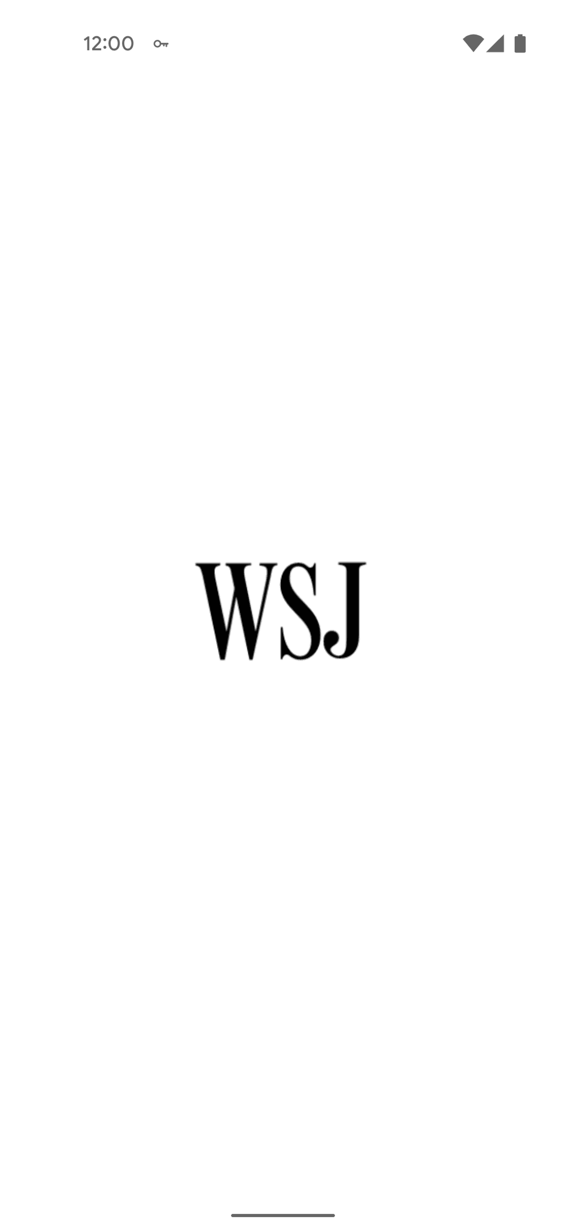 The Wall Street Journal Android News interface screenshot 1