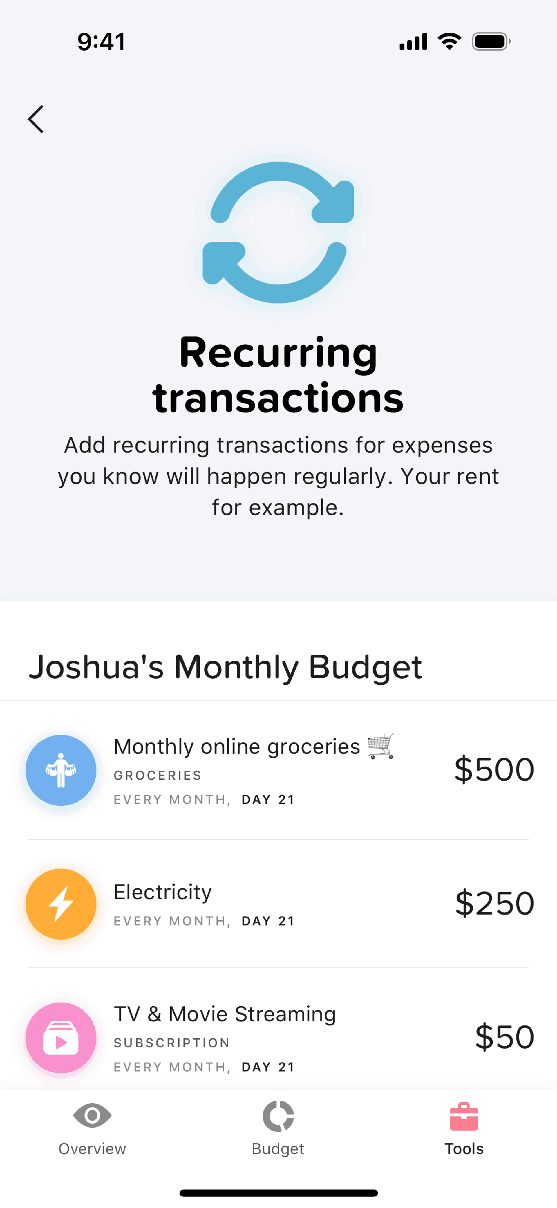 Buddy iOS Finance interface screenshot 18