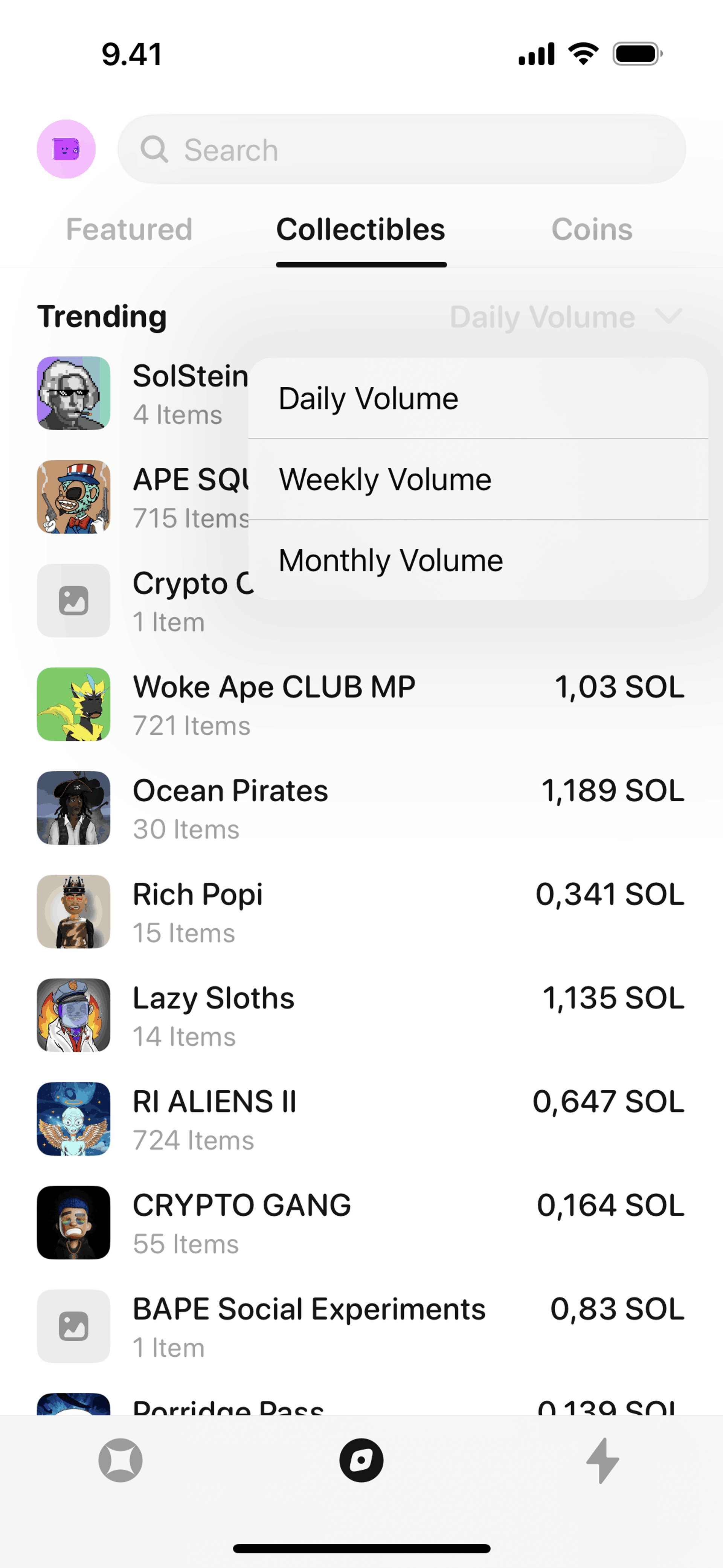 Glow iOS Finance interface screenshot 19