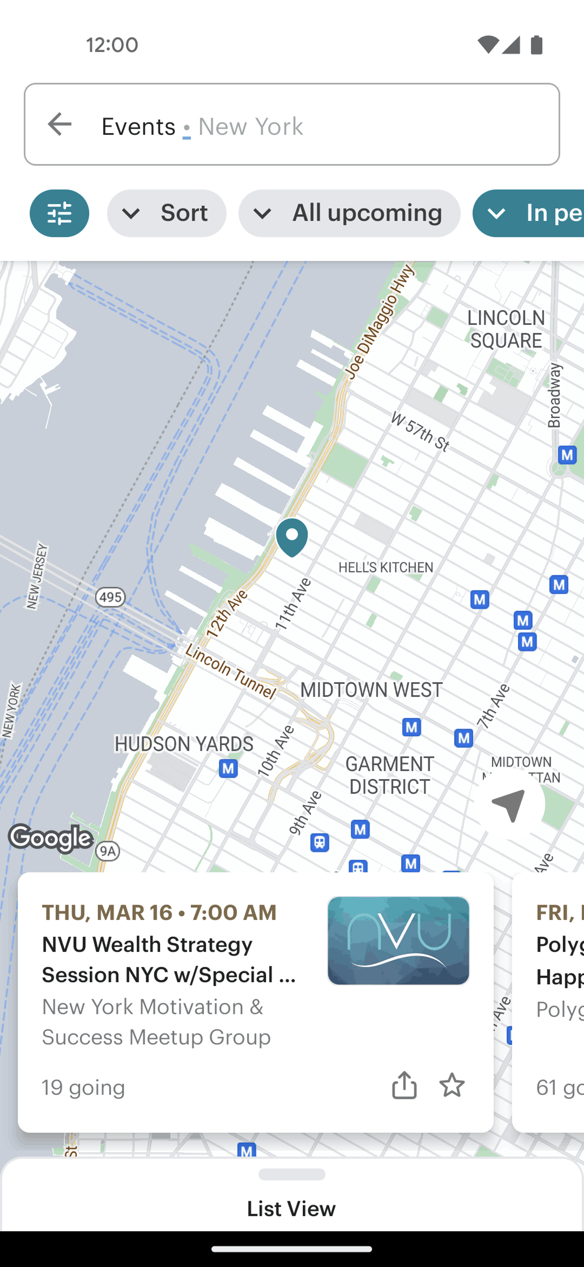Meetup Android Social Networking interface screenshot 17
