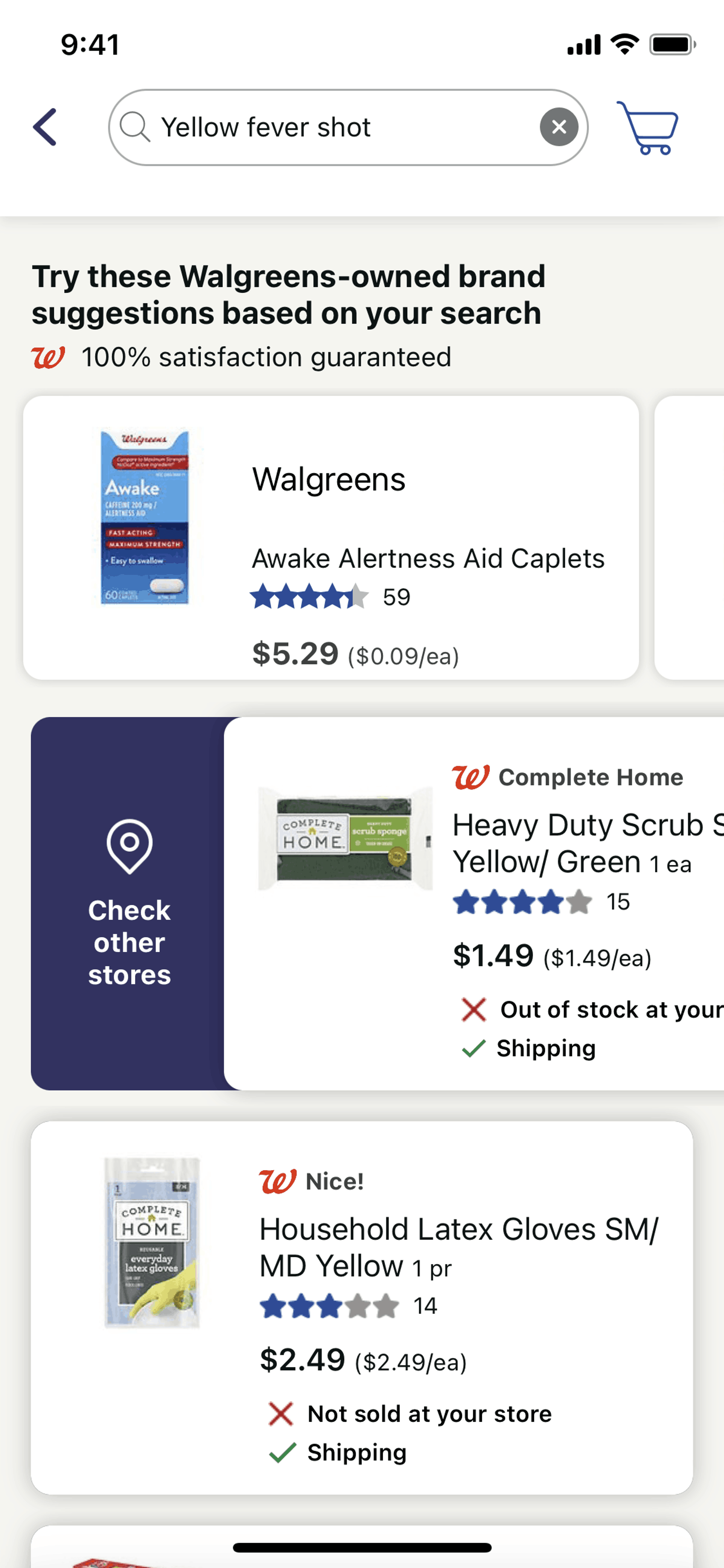 Walgreens iOS Shopping interface screenshot 14