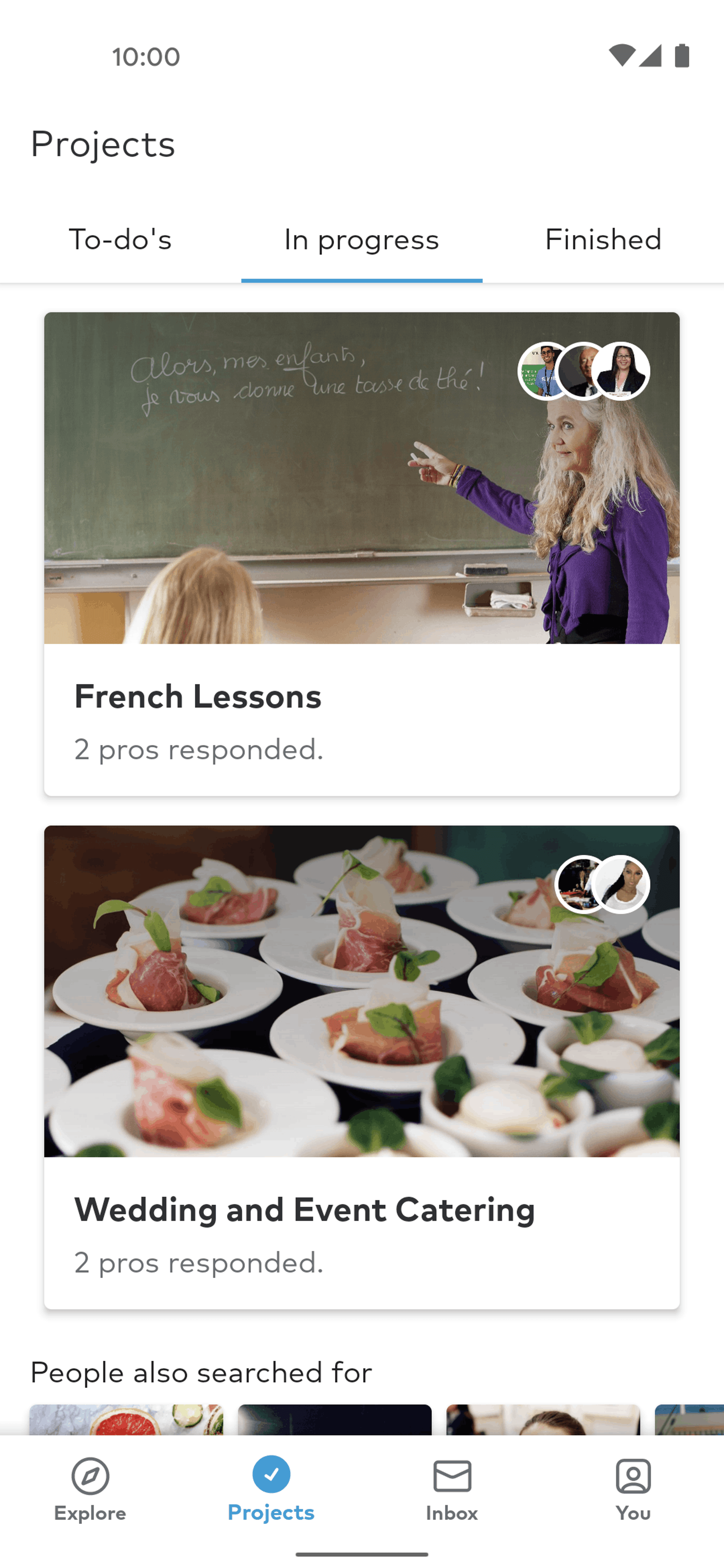 Thumbtack Android Lifestyle interface screenshot 15