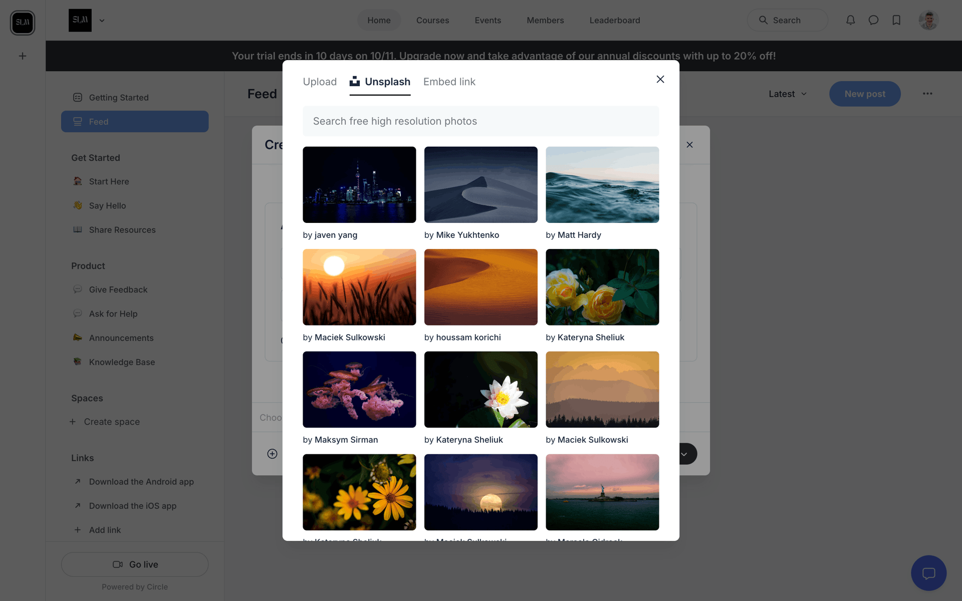 Circle Web Social Networking interface screenshot 18