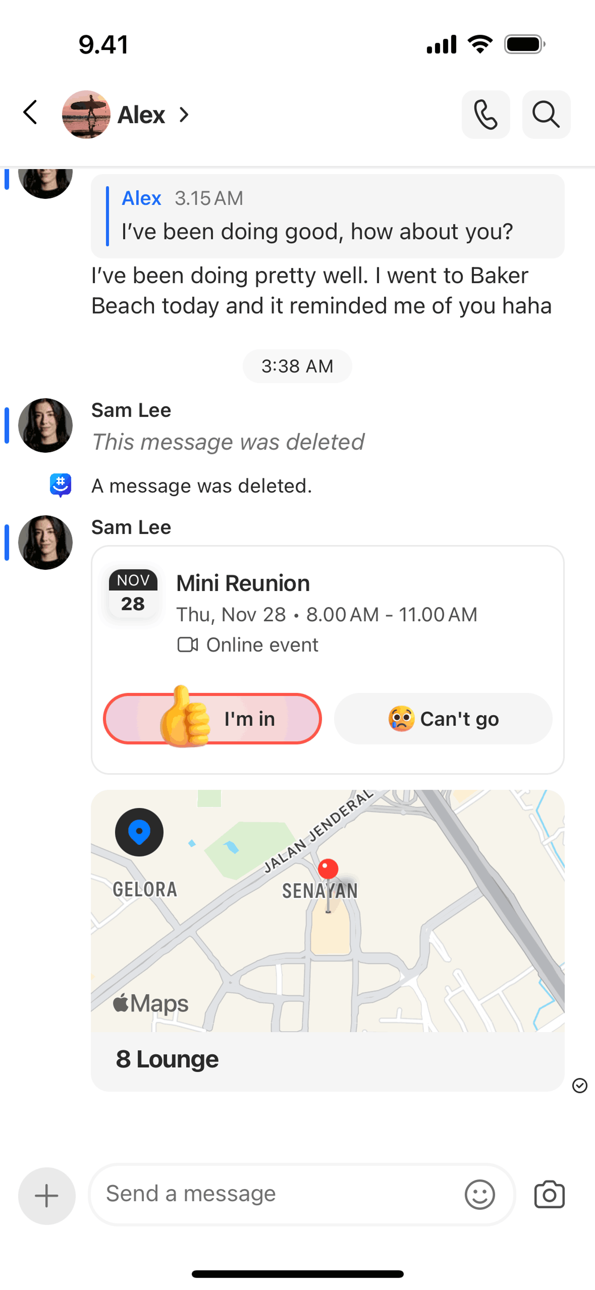 GroupMe iOS Social Networking interface screenshot 3